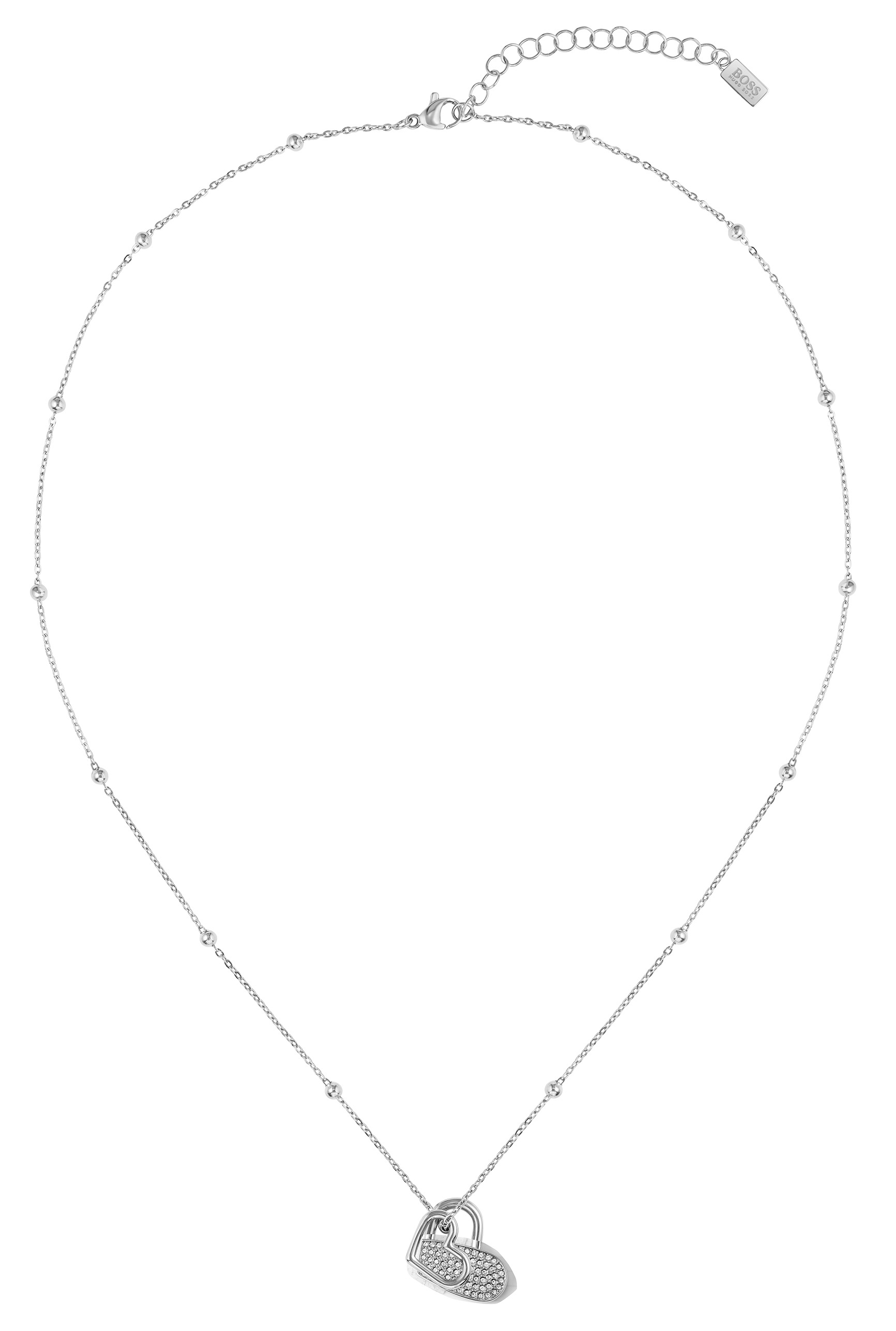 Image of BOSS Kette mit Anhänger »Herz, Soulemate, 1580217«, mit Glasstein bei Ackermann Versand Schweiz