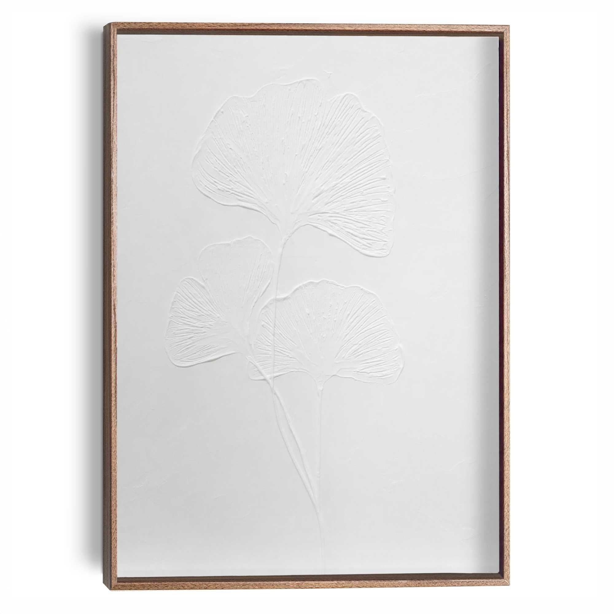Image of Reinders Wandbild "Ginkgo-Blätter" Wohnzimmer - Weiss - MDF - Blumen und Pflanzen - 30x40 cm