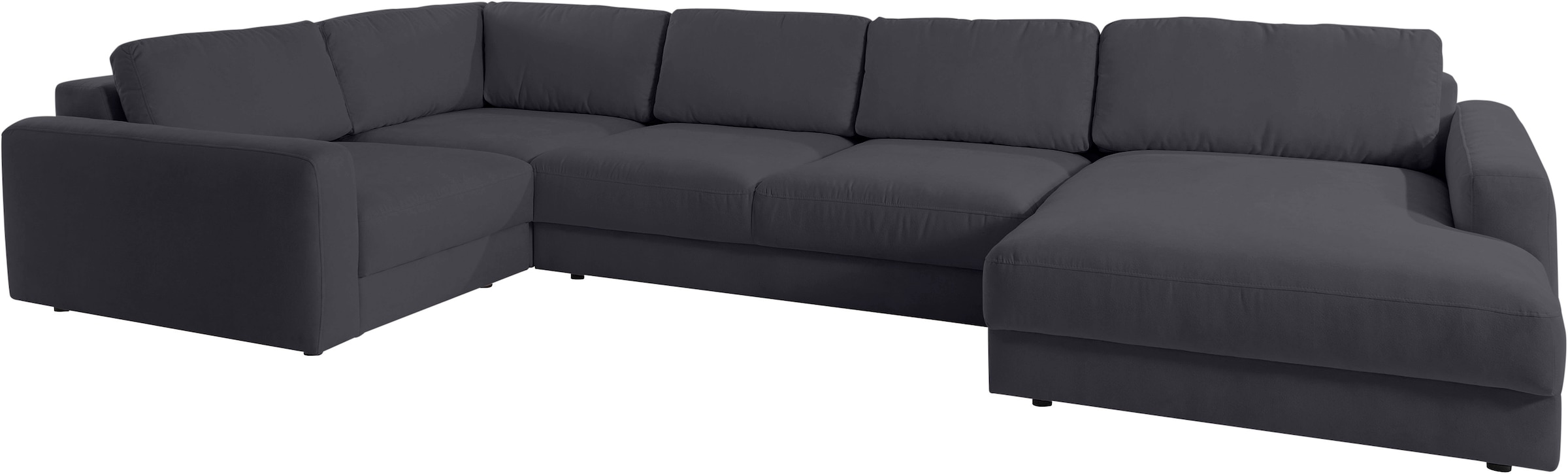 Home affaire Paysage de salon »Bloomfield, Mega Polsterprogramm, Breite 405cm, viel Platz, U-Form« avec assise extra profonde, au choix avec réglage de la profondeur d'assise