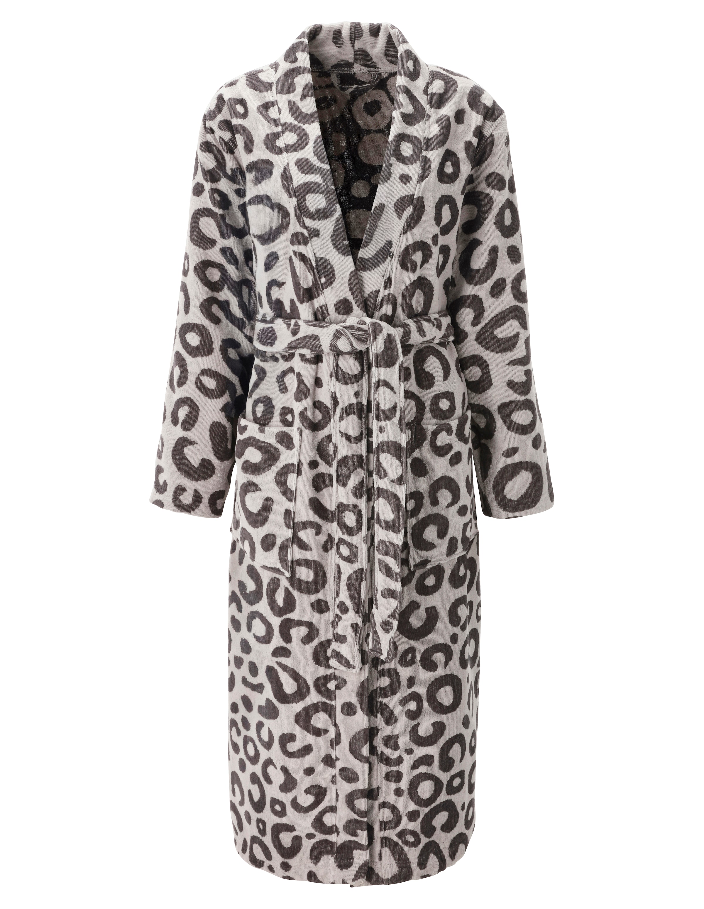 GOODproduct Unisex-Bademantel »Anna Leo, ideal für Sauna & Spa, Hotelbademantel, Morgenmantel« 1 Stk. für Damen & Herren, mit Taschen, S-3XL, trendiger Animal Print