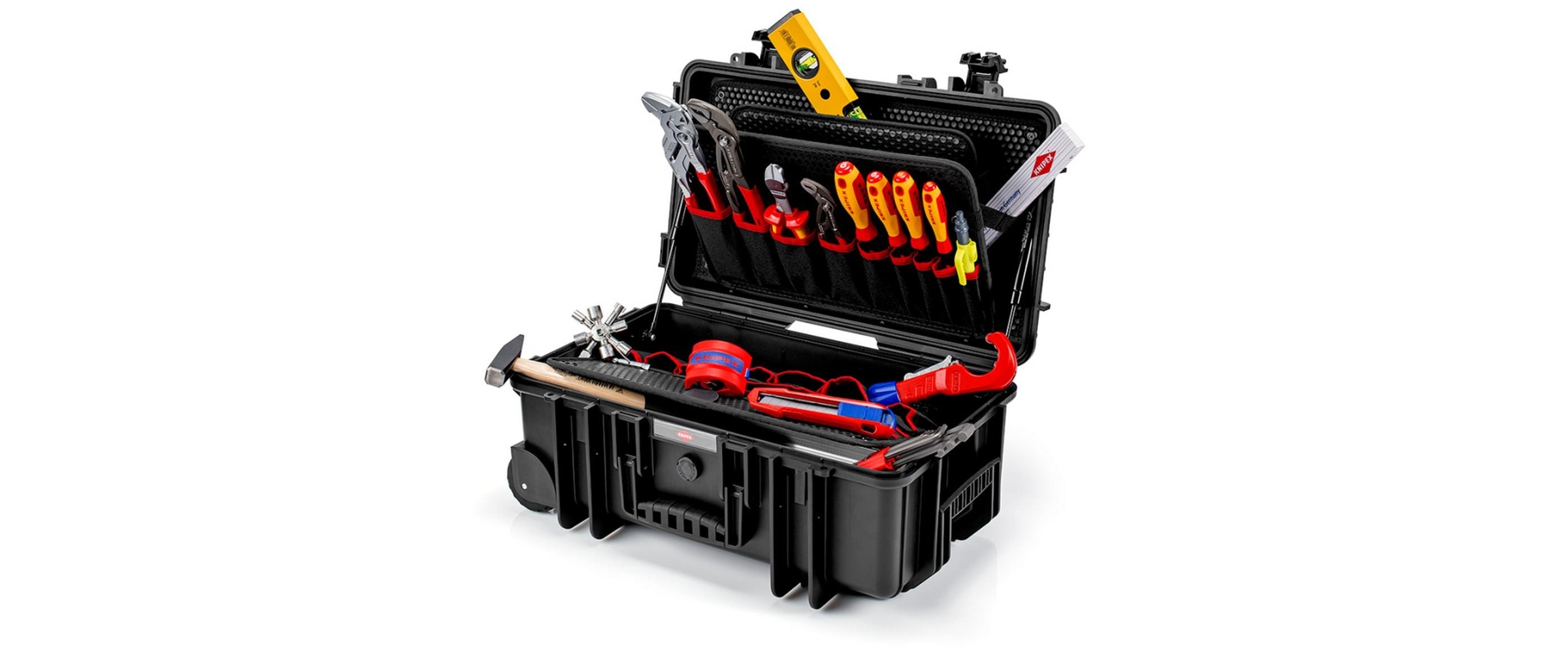 Image of Knipex Werkzeugkoffer "Robust26 Sanitär Elektro, 17-teilig"