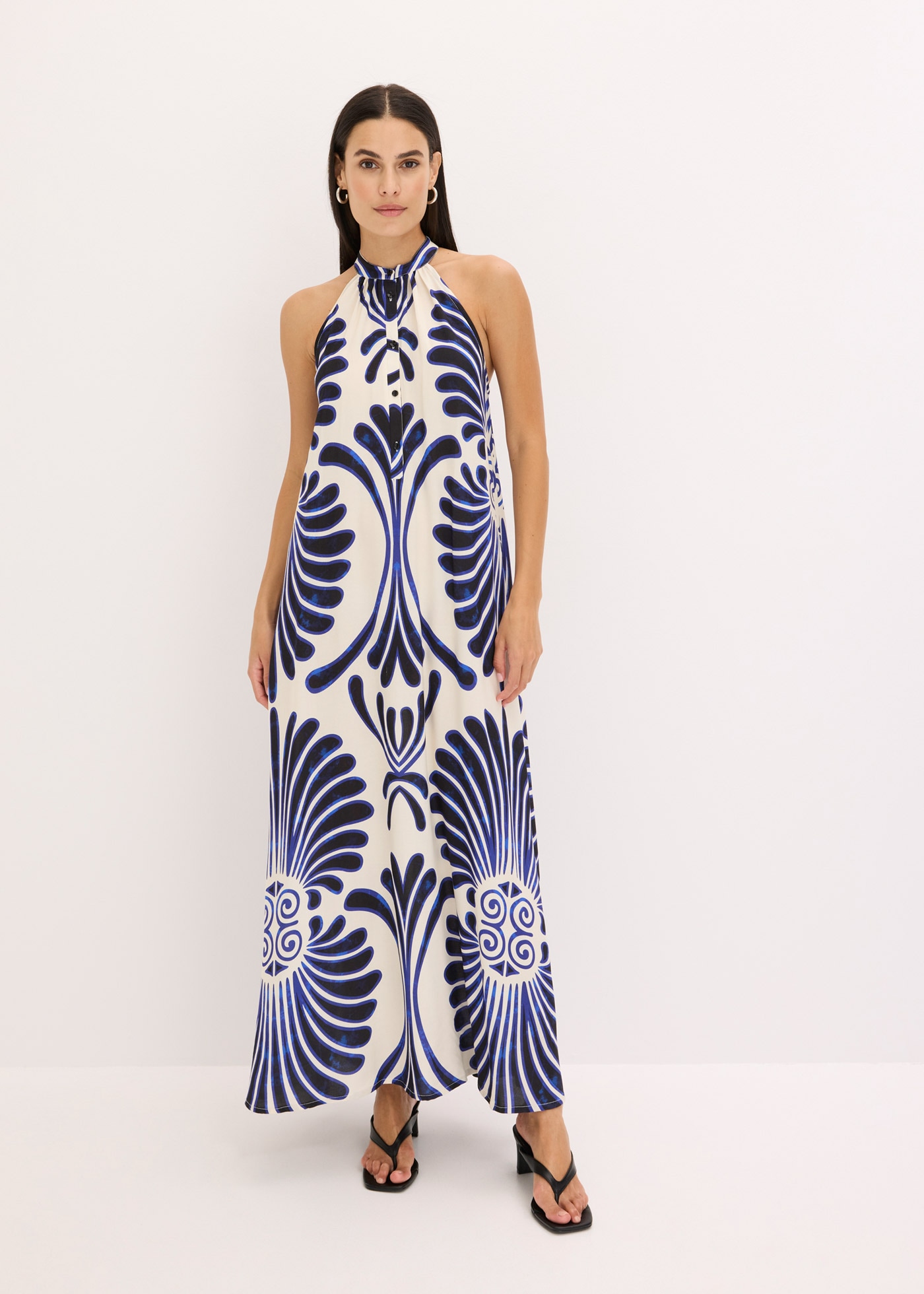 Image of bonprix Maxikleid für Frühjahr und Sommer, aus Viskose, lässiger Schnitt