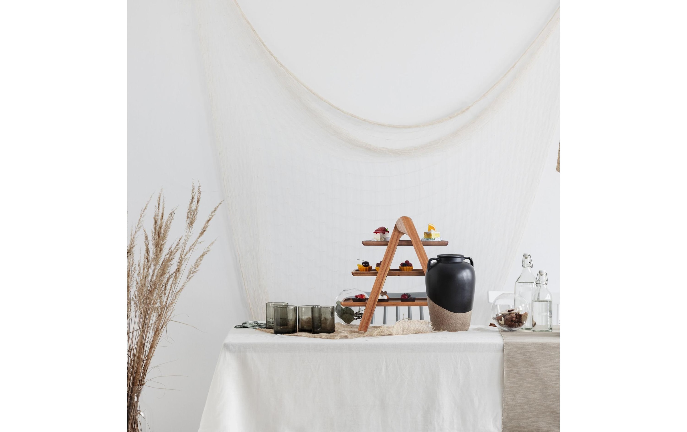 relaxdays Etagere »3-stufig«, Holzart: Akazie (China)