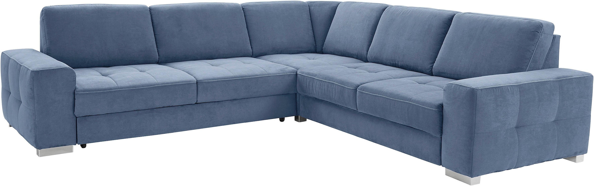 sit&more Ecksofa »Santorini L-Form« mit Federkern und Sitztiefenverstellung, wahlweise mit Bettfunktion