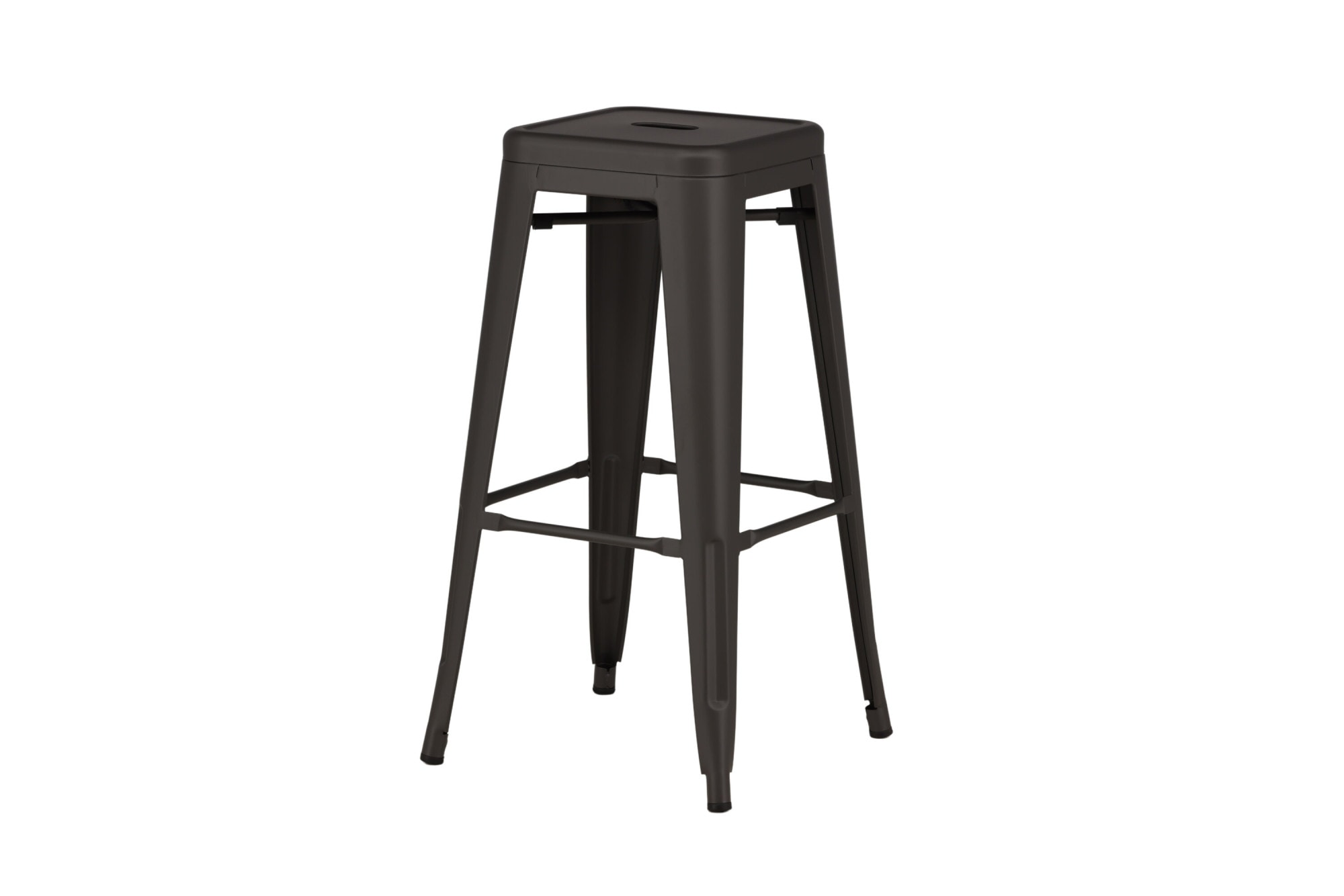 Venture Home Barhocker »Tempe, 4er-Set Barhocker, kompakt, 136 kg belastbar« Set, 4 Stk. tlg. Tresenstuhl, Stahlrahmen, Fussstütze, ausgestellte Beine, schlicht