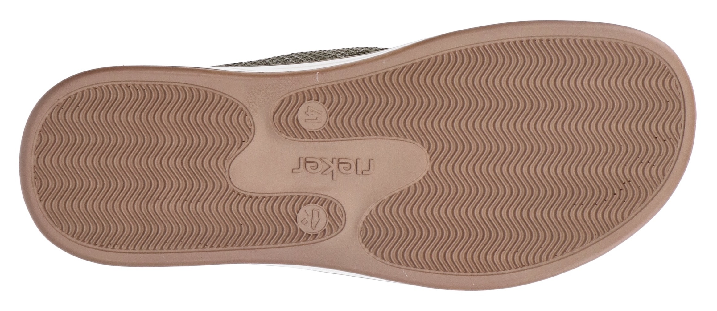 Rieker Pantolette  , chaussure d'été, chaussure de plage, mule, chausson avec fermeture velcro