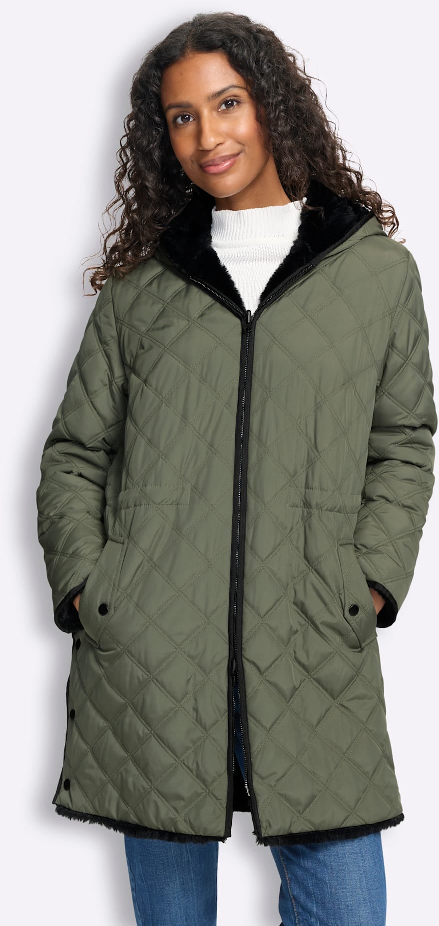 heine Veste réversible avec capuche