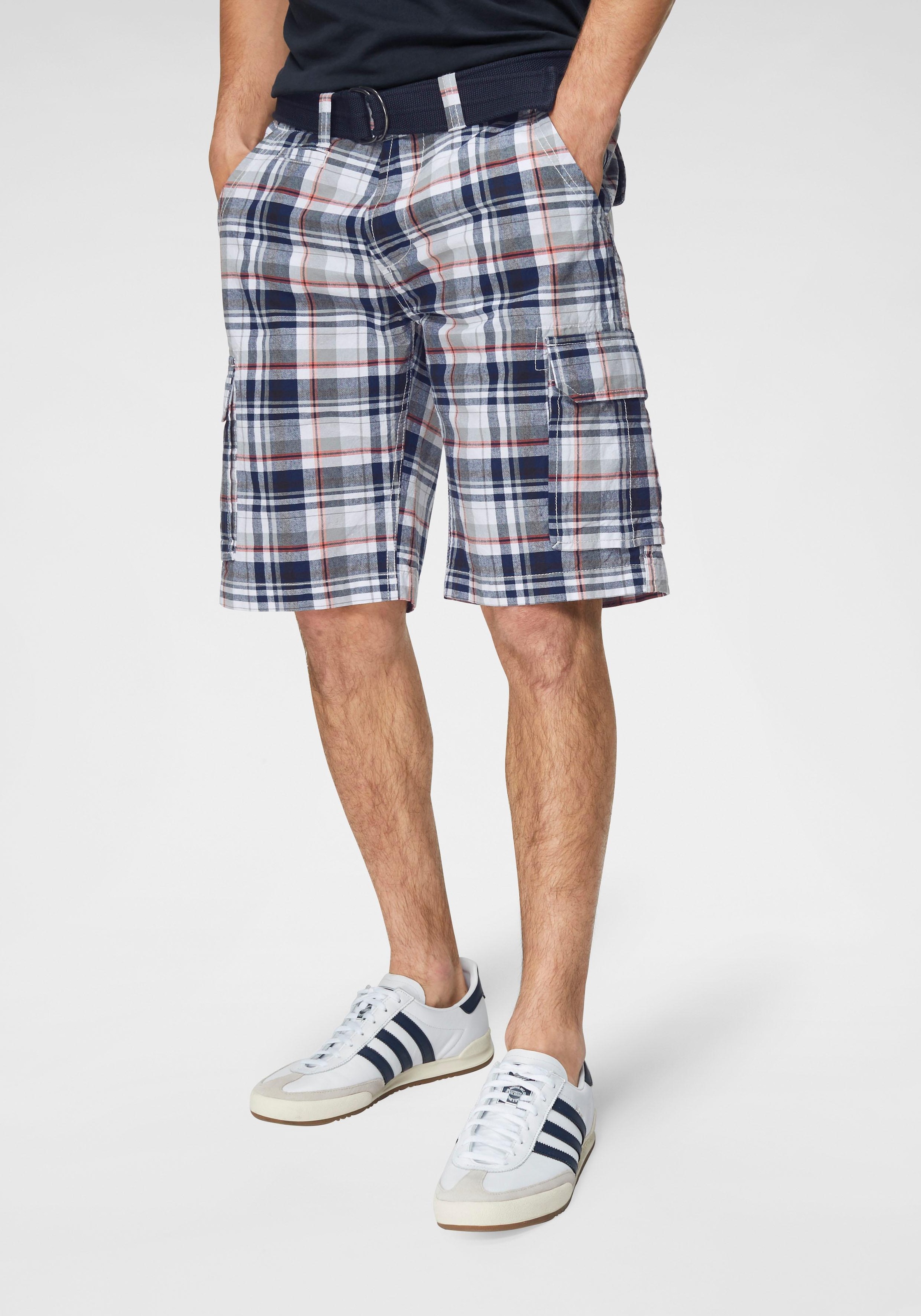 Cargobermudas (Set, mit Gürtel)