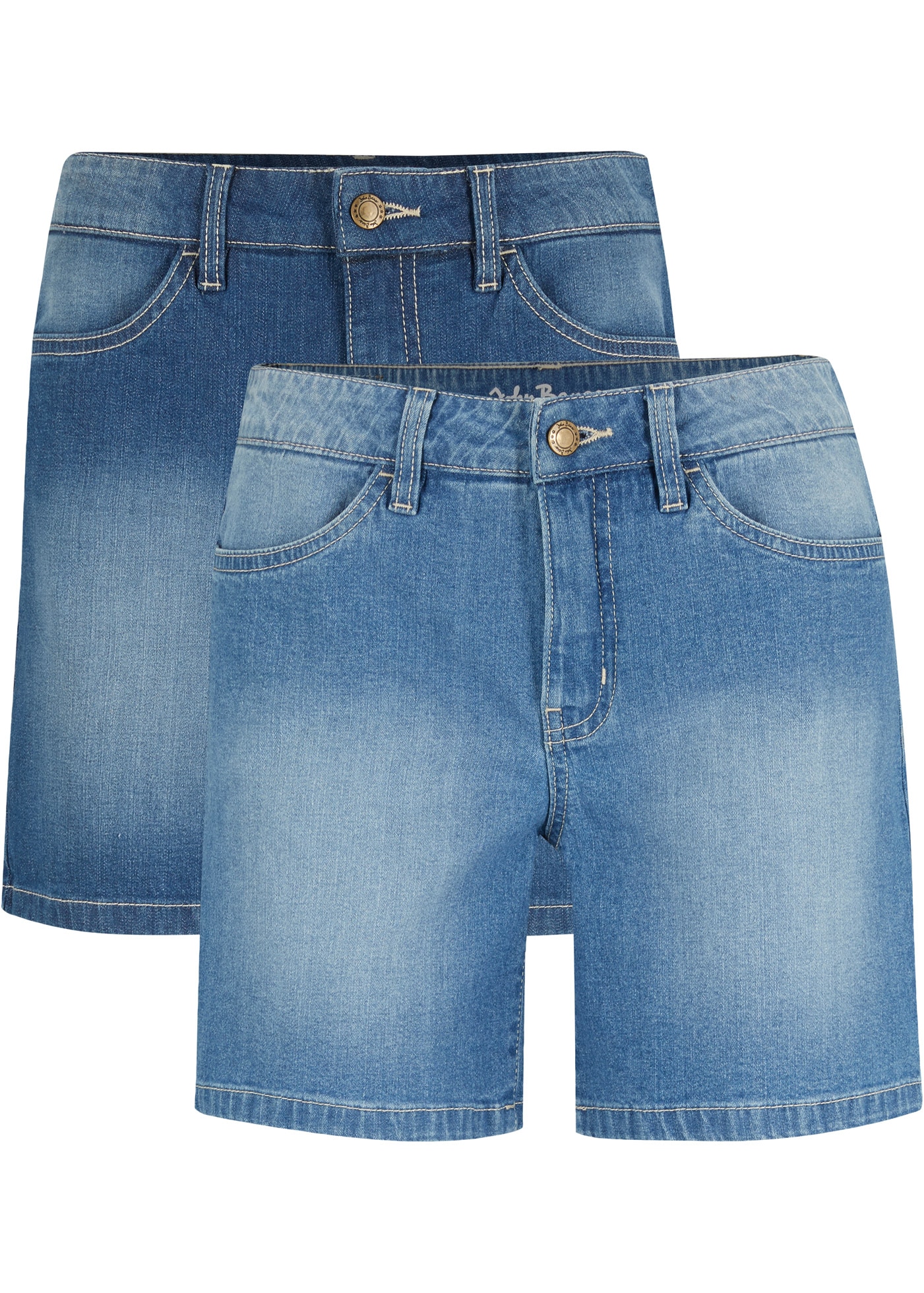 Image of bonprix Shorts aus Baumwolle und Elasthan, mit Eingrifftaschen und Gesässtaschen