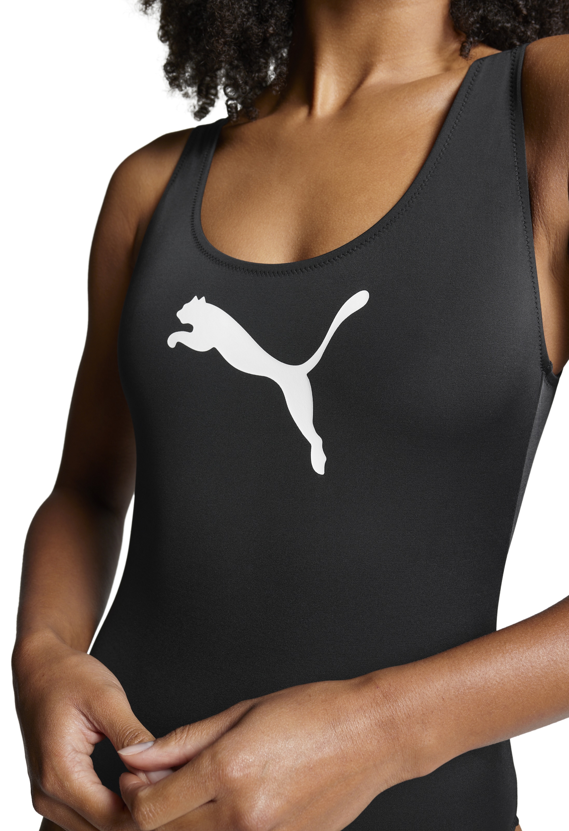 PUMA Maillot de bain »PUMA SWIM WOMEN SWIMSUIT« mit Logoprint vorn