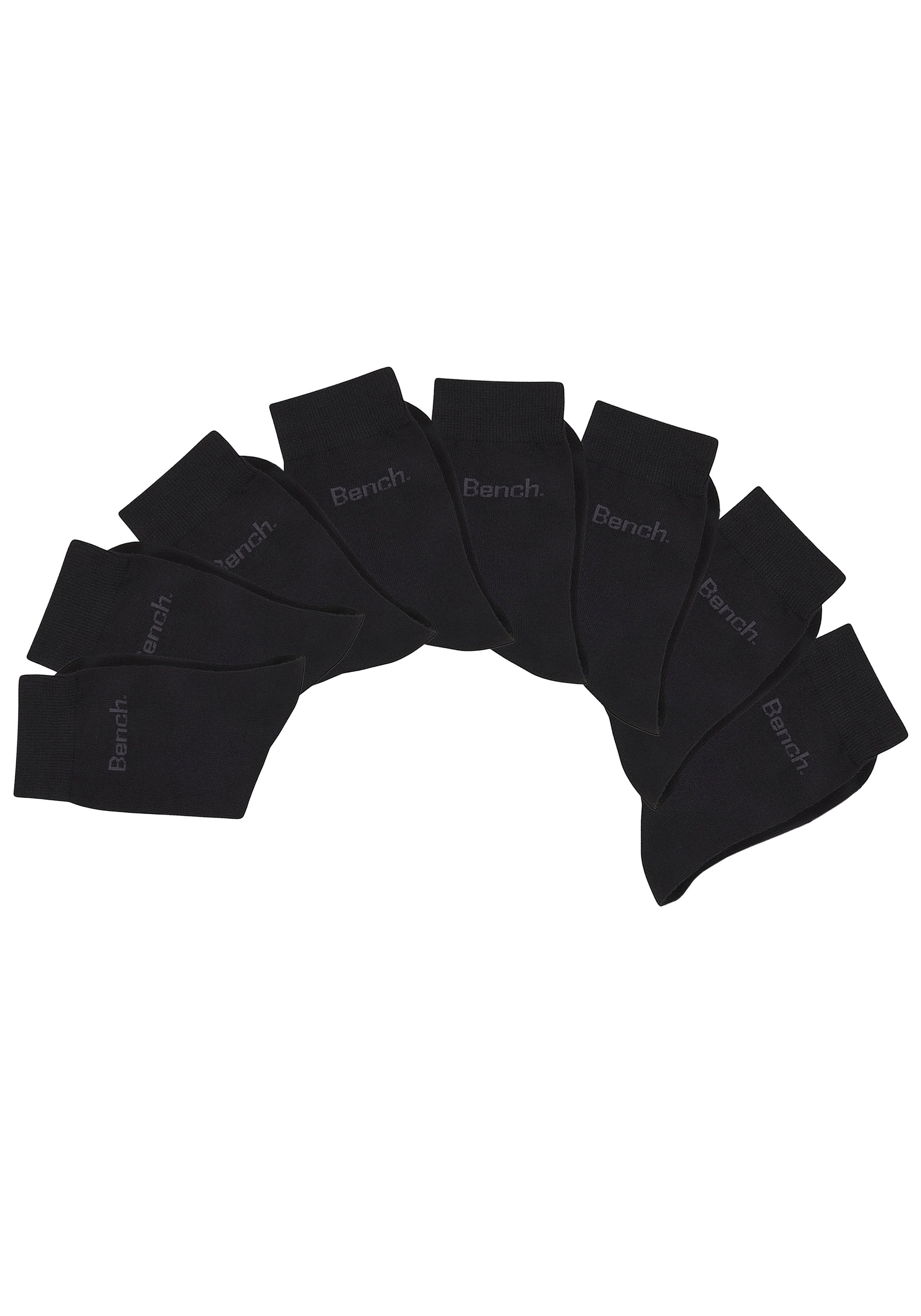 Bench. Basicsocken Packung, 8 Paar tlg. klassisch mit Baumwolle