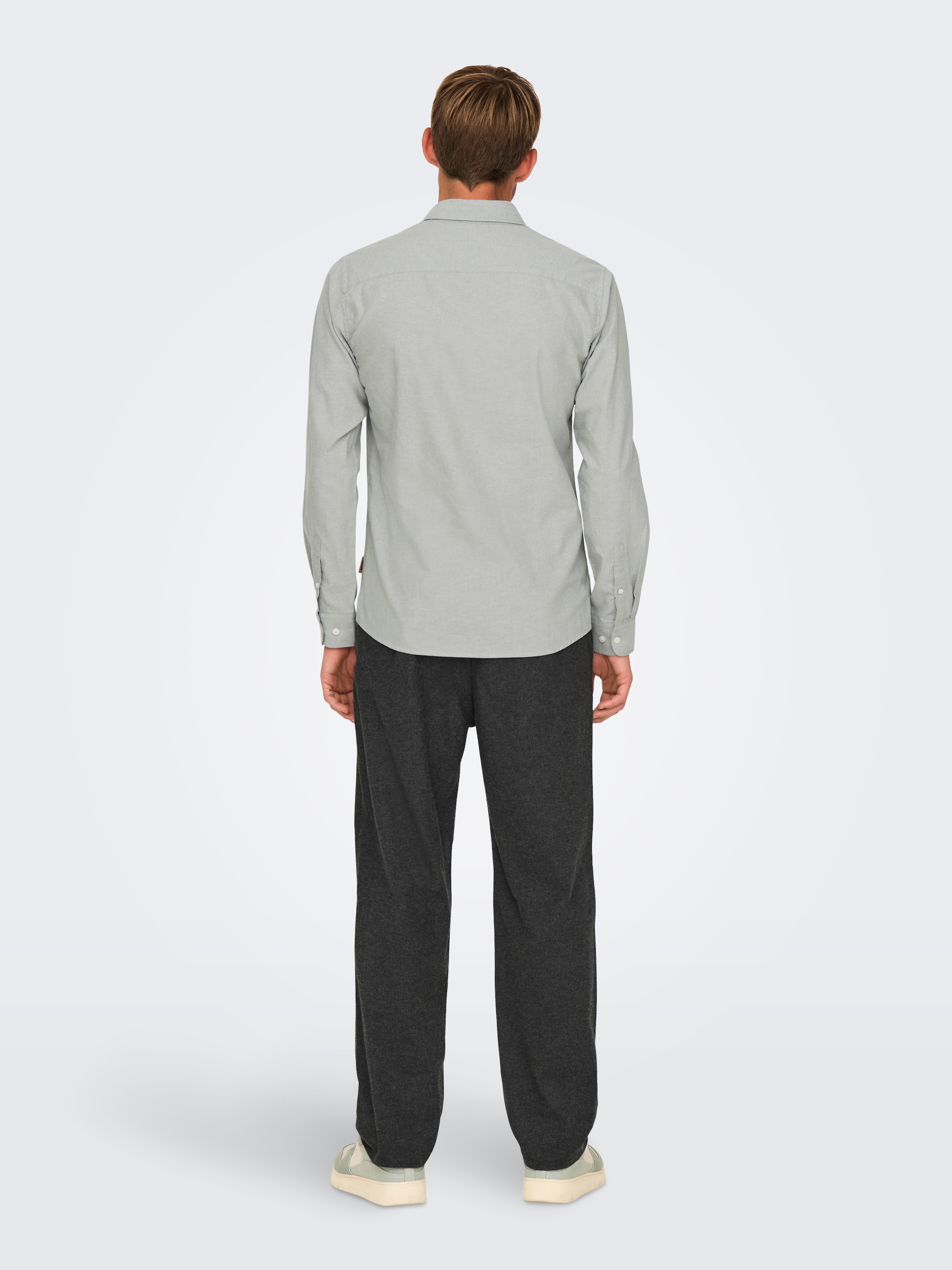 ONLY & SONS Langarmhemd »ONSALVARO SLIM LS OXFORD SHIRT NOOS«