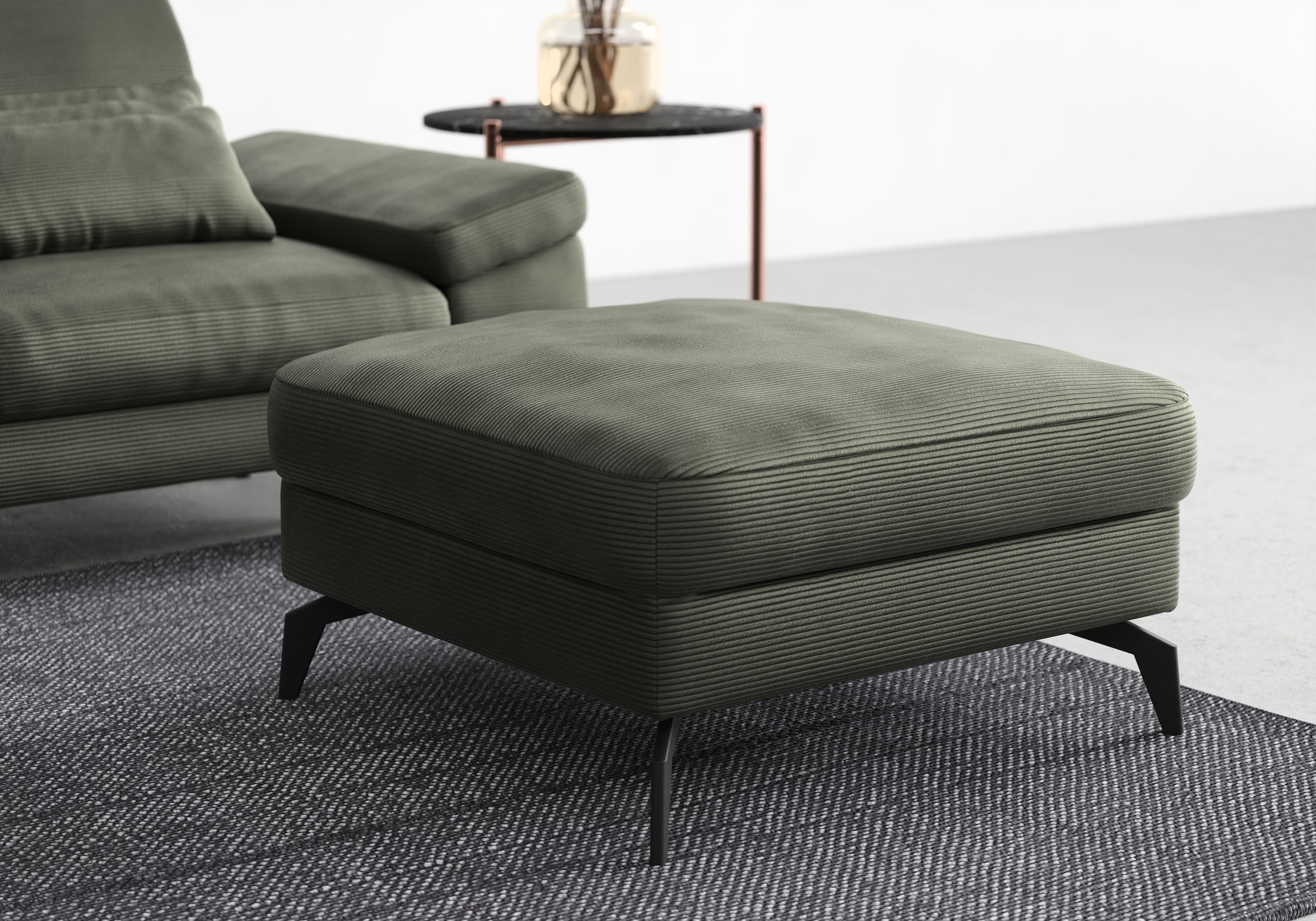 sit&more Tabouret rembourré »Cabana« mit stylischen Metallfüssen