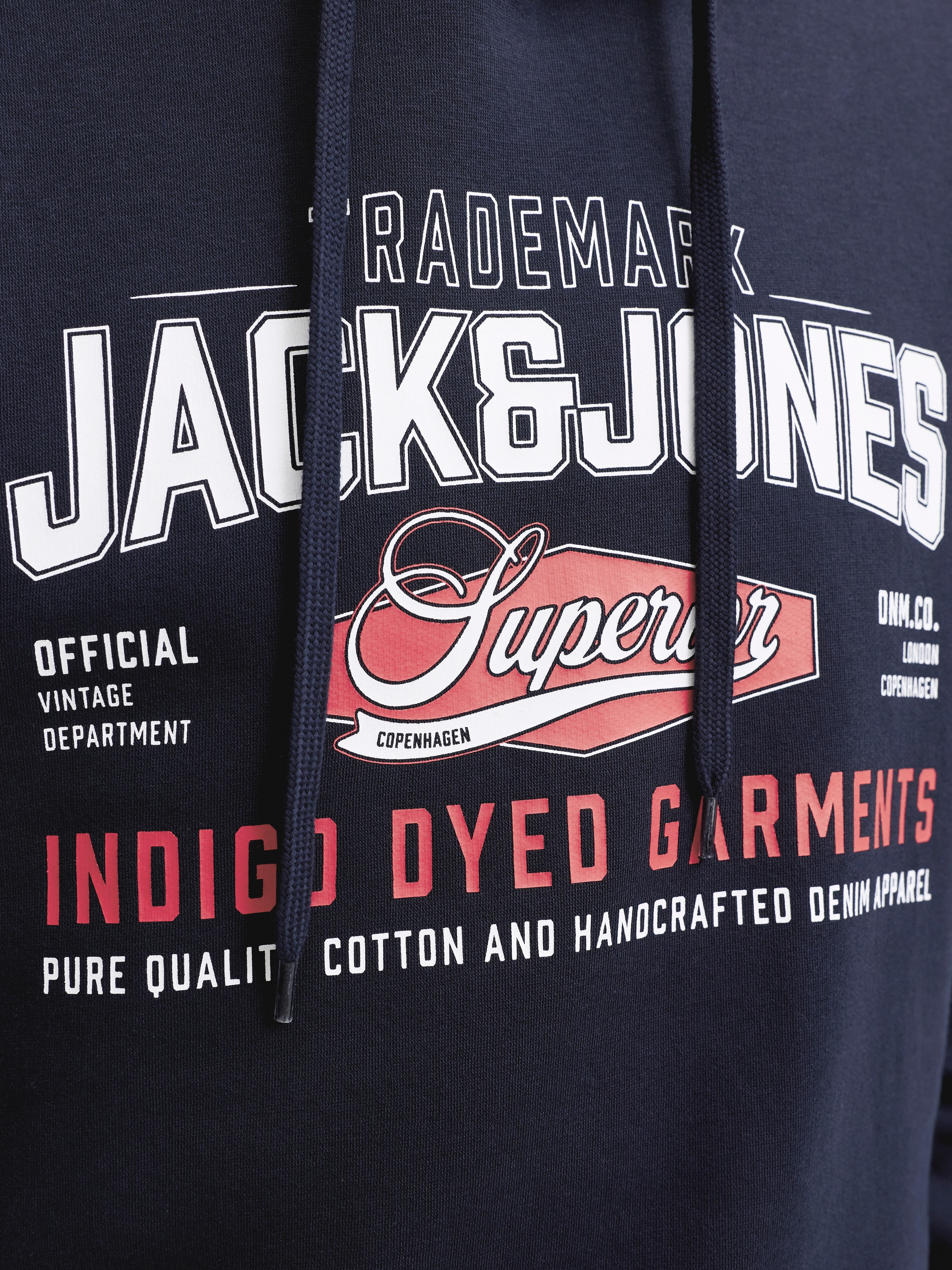 Jack & Jones Sweat à capuche »JJELOGO SWEAT HOOD 2 COL AW26 SN«, mélange coton, coupe régulière

