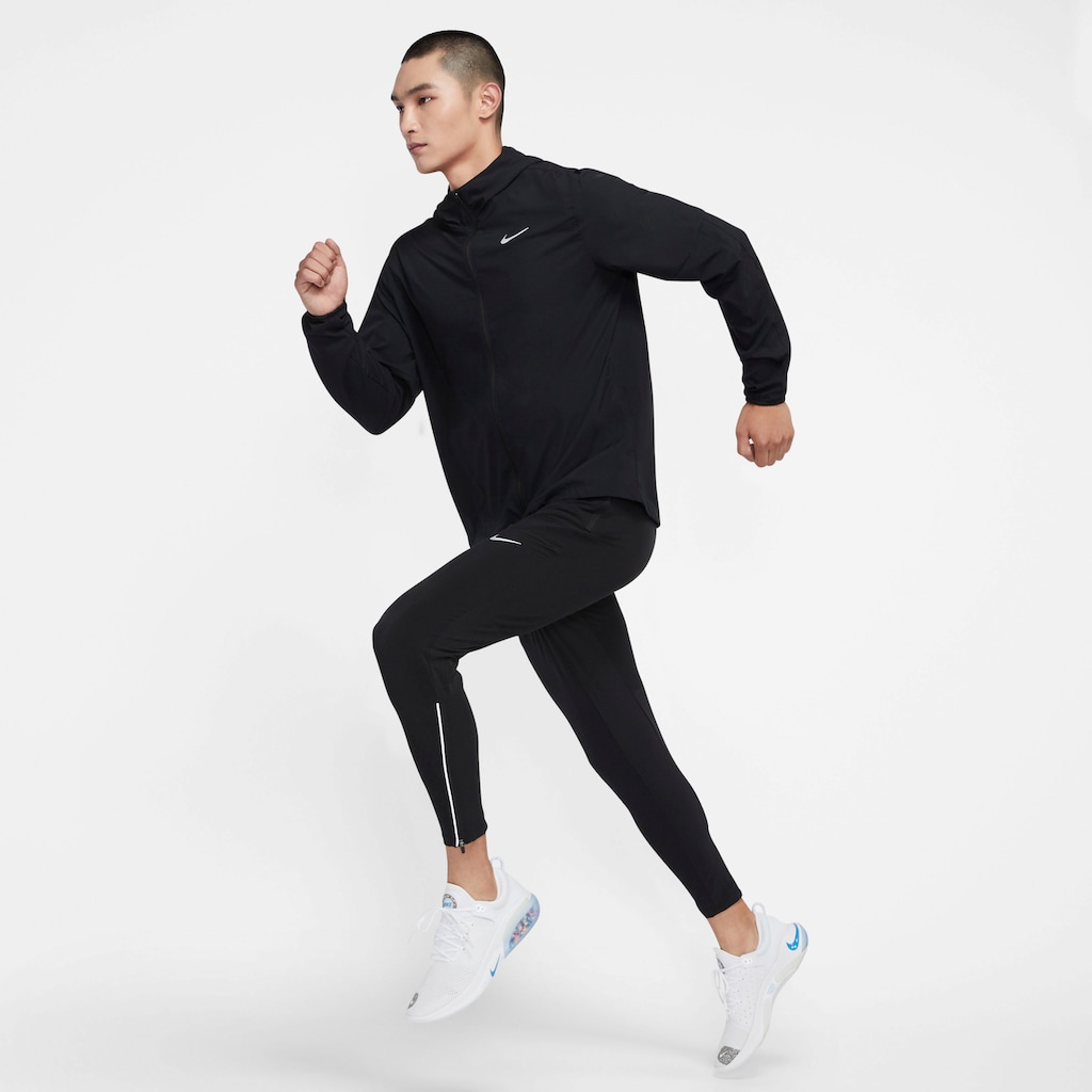 Nike Laufjacke »RUN STRIPE MENS WOVEN RUNNING JACKE«, mit Kapuze
