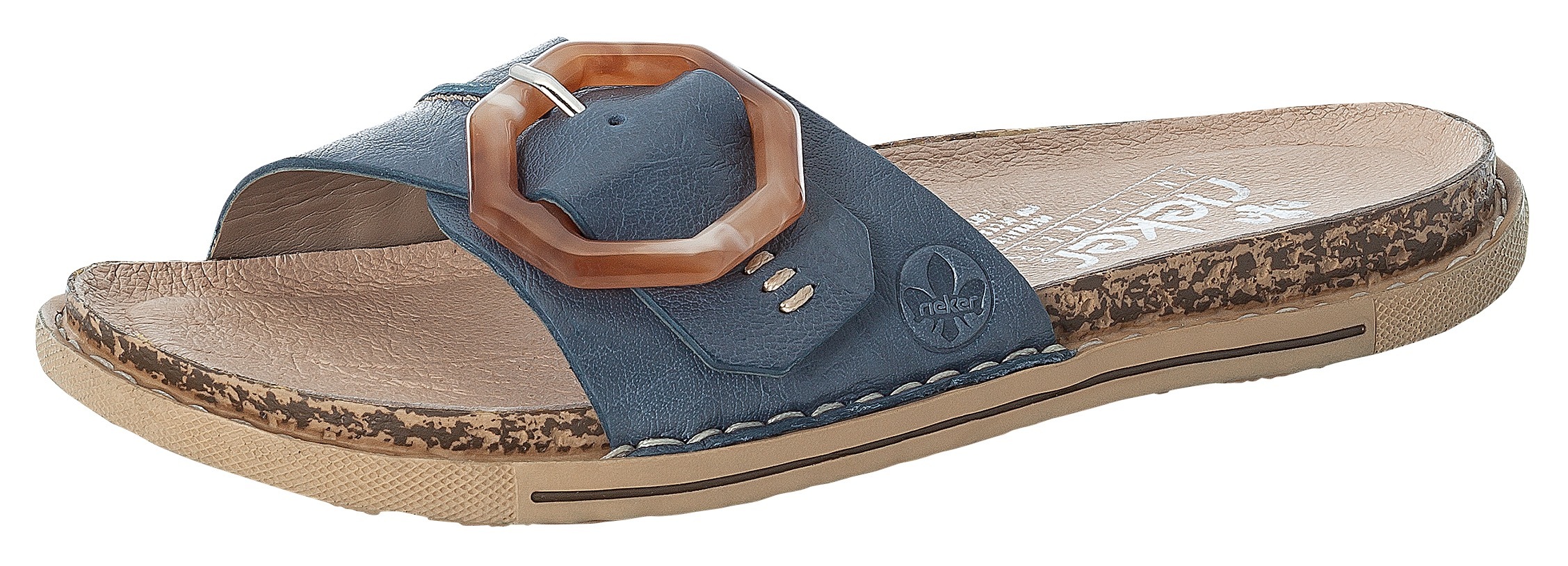 Image of Rieker Pantolette, mit auffälliger Schmuckspange bei Ackermann Versand Schweiz