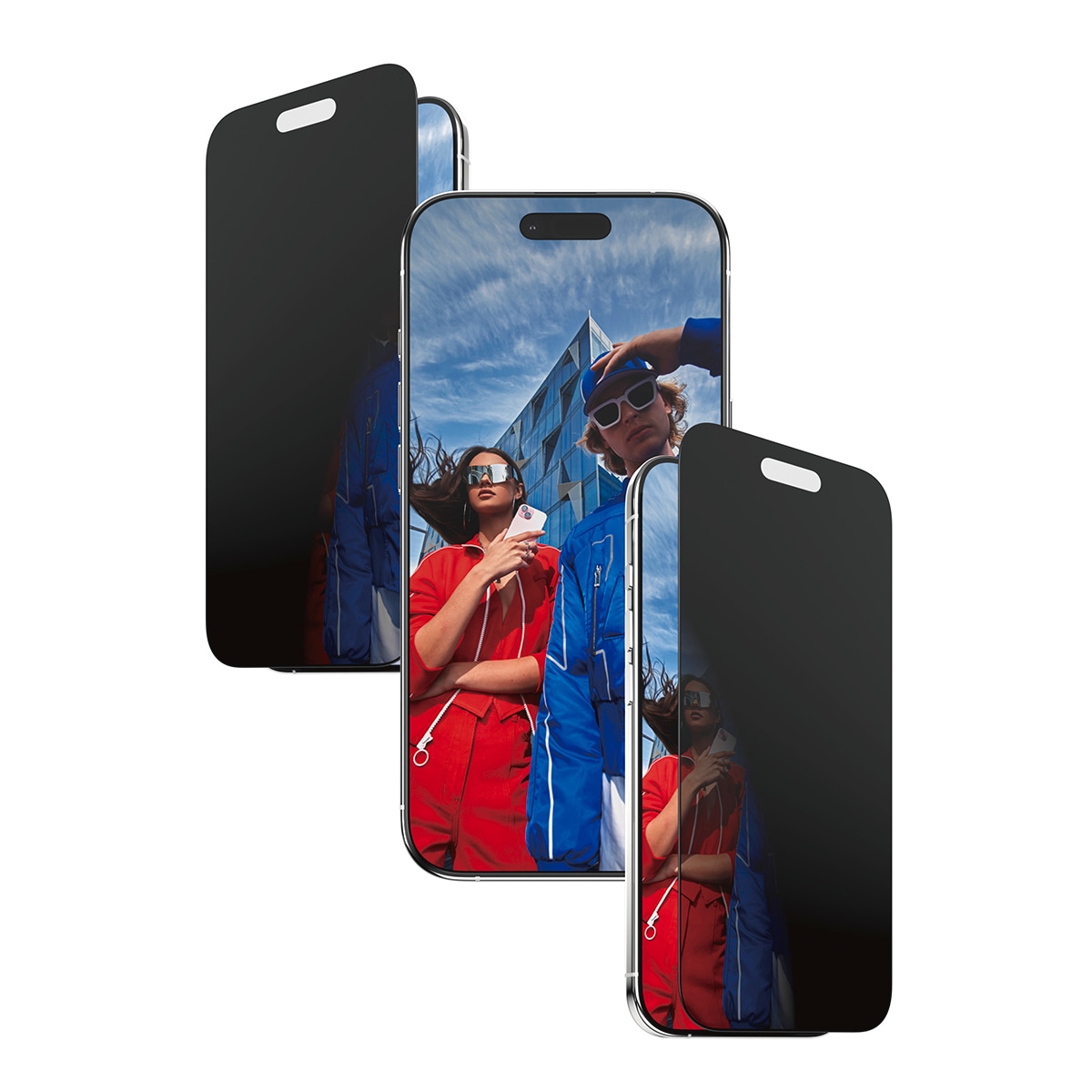 CARE by PanzerGlass Verre de protection d'écran »2-Way Privacy Ultra-Wide Fit Screen Protector« für Apple iPhone Air Displayschutzfolie, Schutzfolie, Bildschirmschutz, kratz- & stossfest