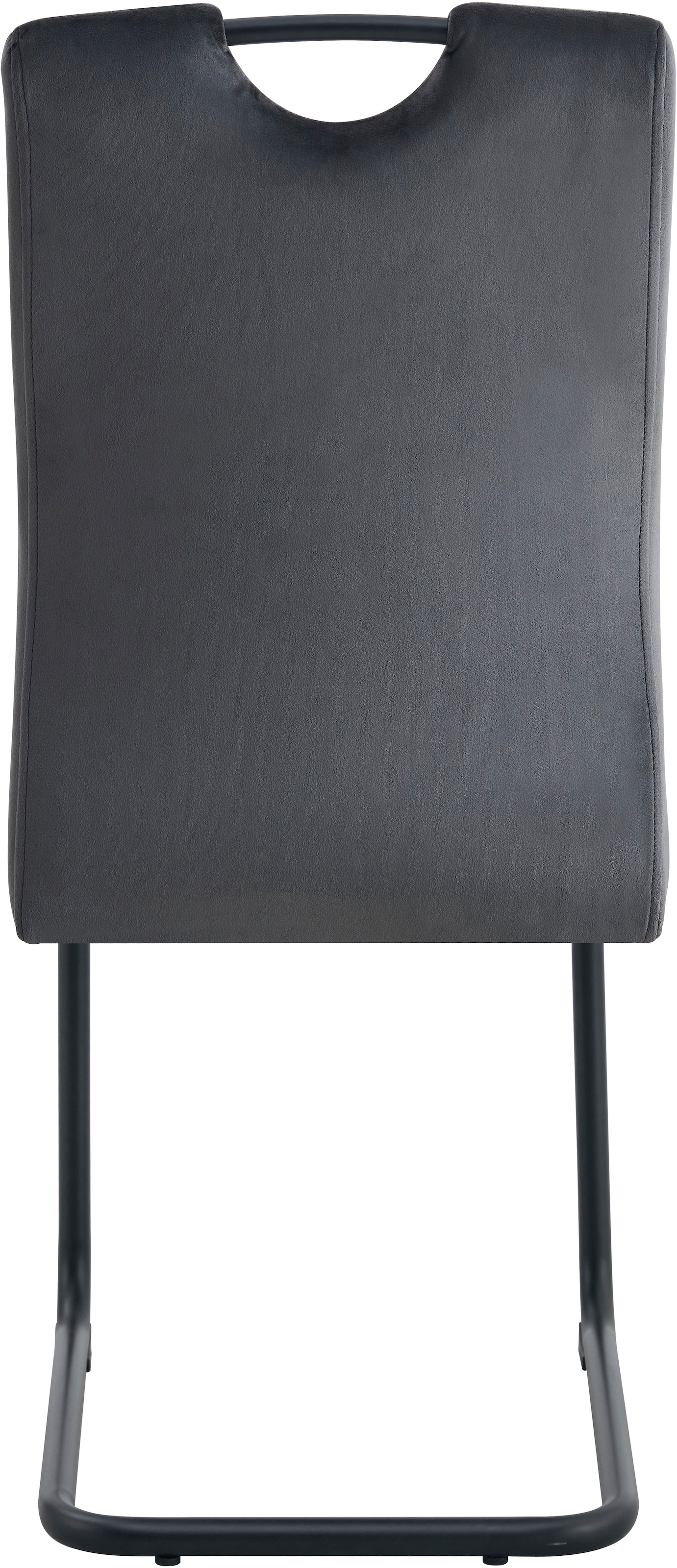 Home affaire Esszimmerstuhl »AIRDRIE, 2er Set, mit Metallgestell in matt schwarz« (Set) 2 Stk.in verschiedenen Farben, Belsatbarkeit pro Stuhl 120 kg