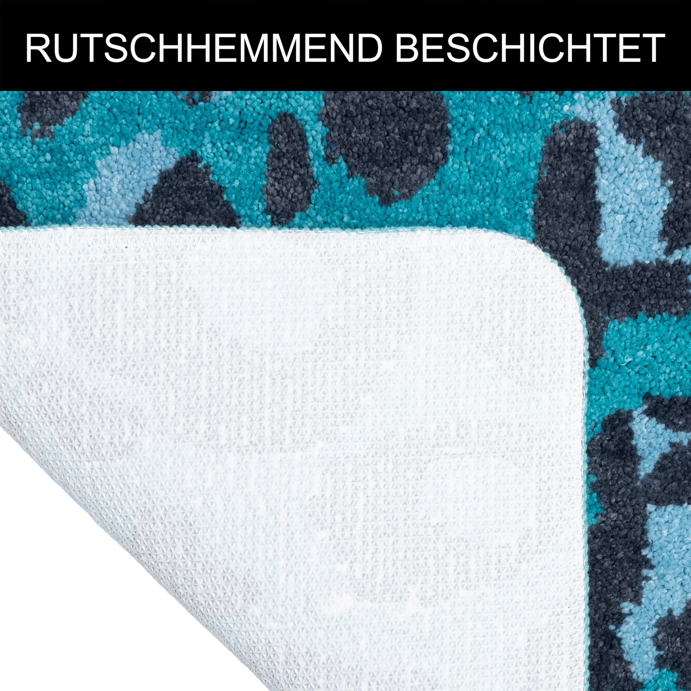 GOODproduct Badematte »Regona Leo, Badvorleger, Badezimmer Teppich, Duschvorleger« Höhe 10 mm rutschhemmend beschichtet fussbodenheizungsgeeignet | schnell trocknend Leoparden-Muster, Animal Print, modern