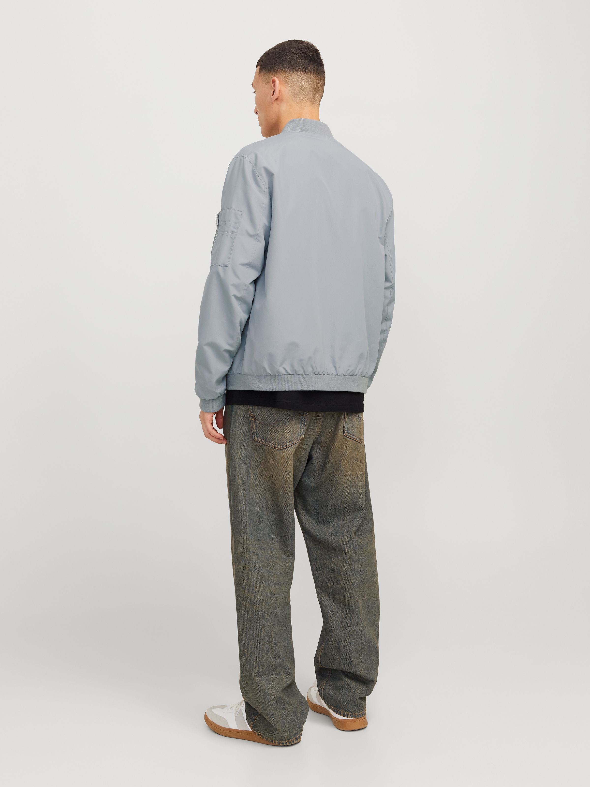 Jack & Jones Blouson »JJERUSH BOMBER NOOS«, ohne Kapuze, mit Reissverschlusstaschen