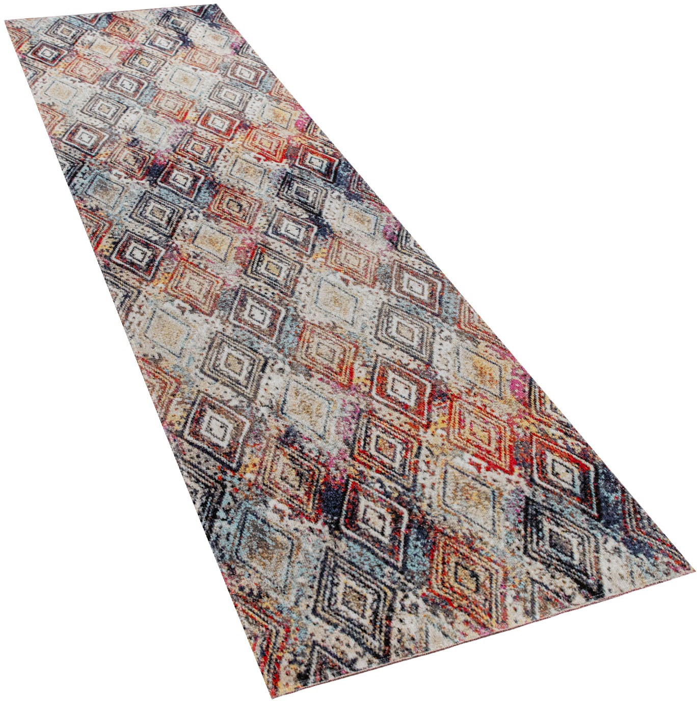 Image of Paco Home Läufer »Artigo 433«, rechteckig, 11 mm Höhe, Teppich-Läufer, Kurzflor, Rauten Muster, Vintage Design, In- und Outdoor geeignet, ideal im Flur & Schlafzimmer bei Ackermann Versand Schweiz