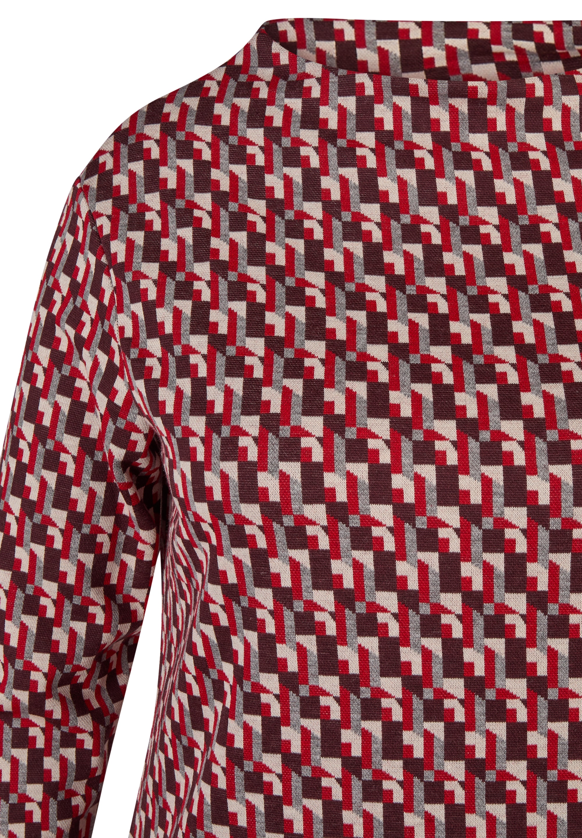 Rabe Langarmshirt mit grafischem Muster