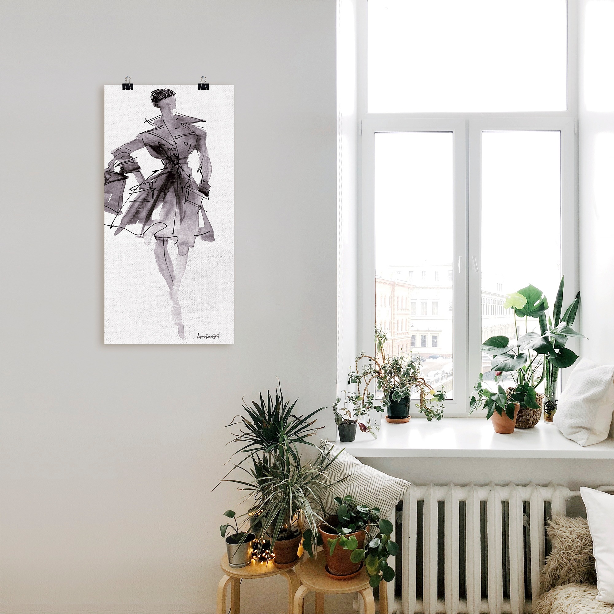 Artland Wandbild »Mode Skizzenbuch VII«, Mode, (1 St.), als Leinwandbild, Poster, Wandaufkleber in verschied. Grössen