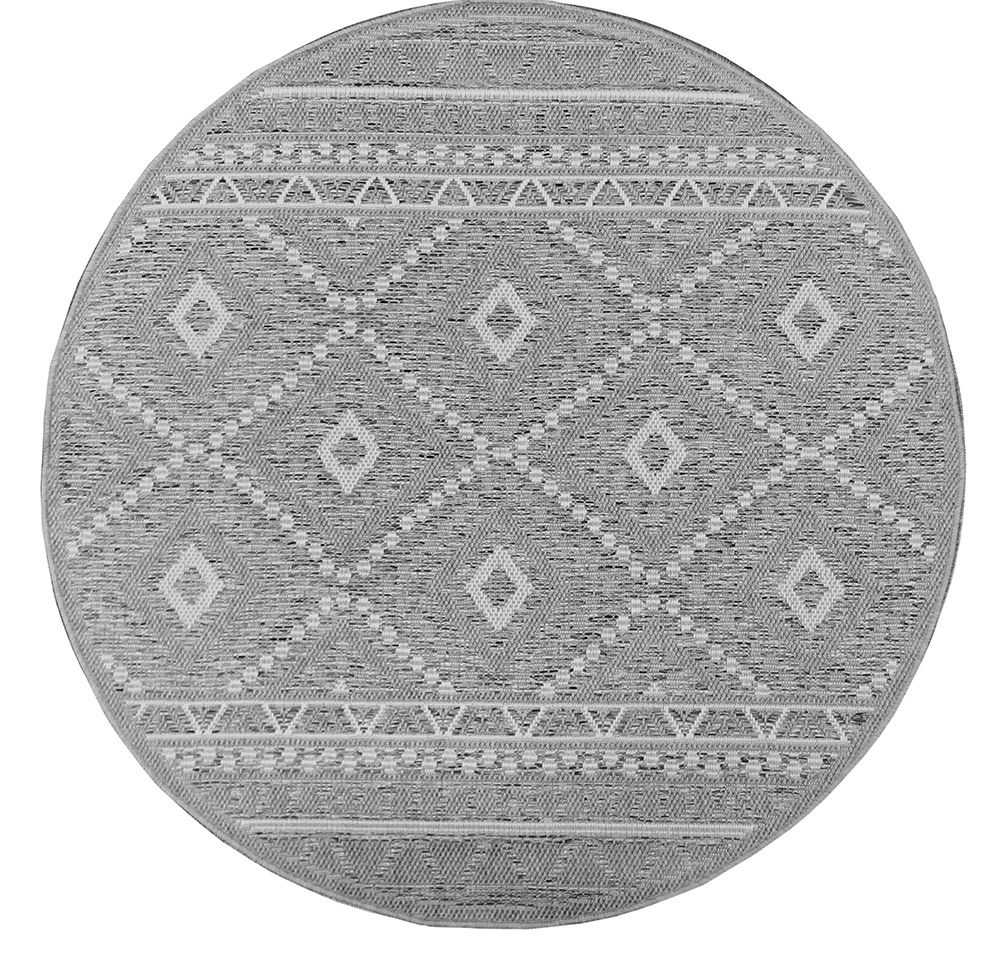the carpet Teppich »Calgary round«, rund, 1 mm Höhe, moderner robuster In und Outdoor Teppich