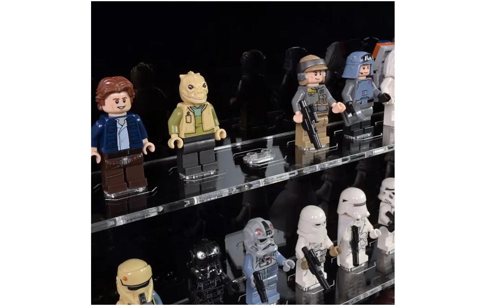 Holzbaukasten »iDisplayit Acryl-Wand-Display für 100 LEGO-Minifiguren«