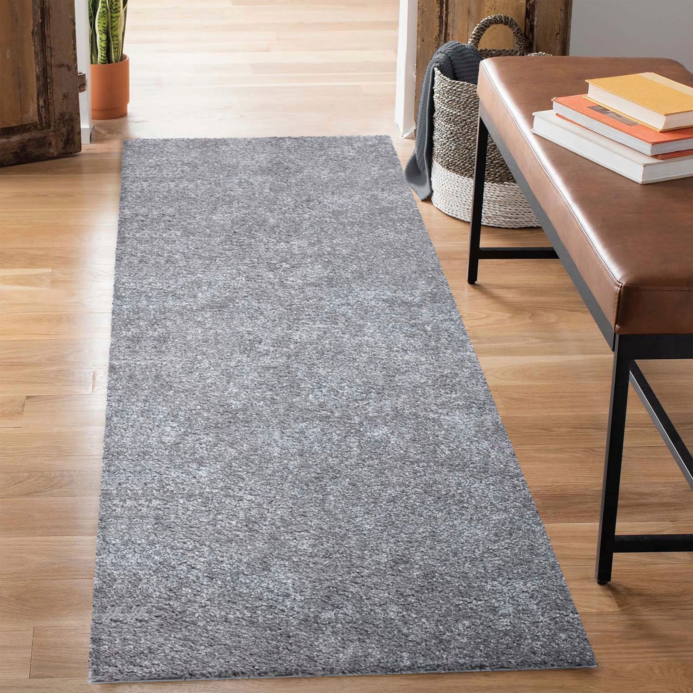 Carpet City Hochflor-Läufer »City Shaggy«, rechteckig, Teppich Einfarbig Uni, besonders flauschig-weich