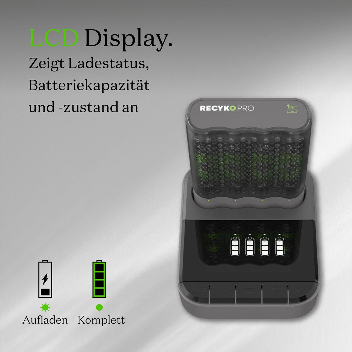 GP Batteries Akku-Ladestation »GP Batteries USB-Ladegerät GP P461, inkl. 4x ReCyko Pro AA 2000mAh &USB Dock«
