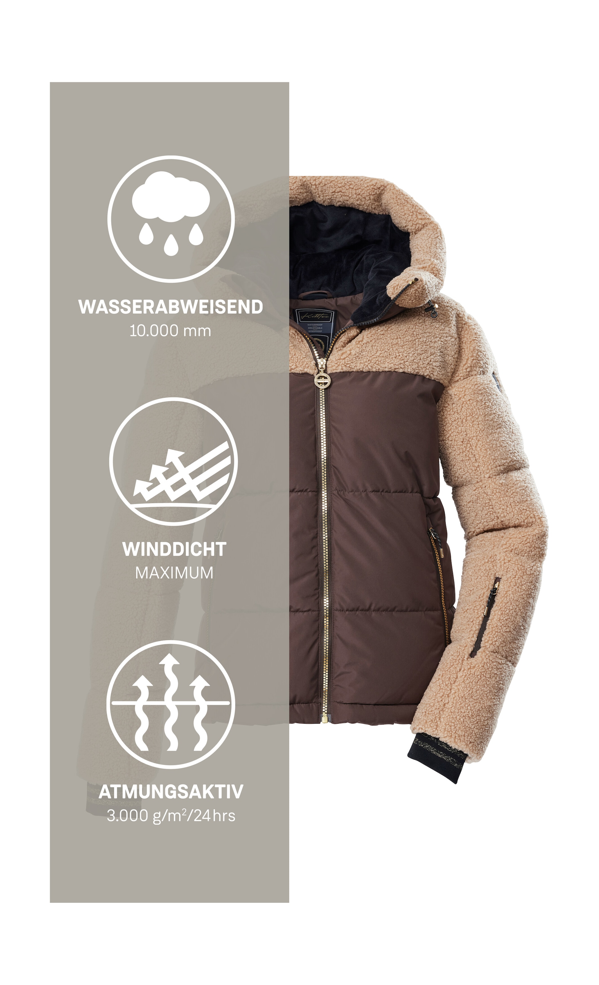 Killtec Skijacke »KSW 111 WMN SKI QLTD JCKT« Winddicht, wasserabweisend, atmungsaktiv, stilvoll, PFAS-frei