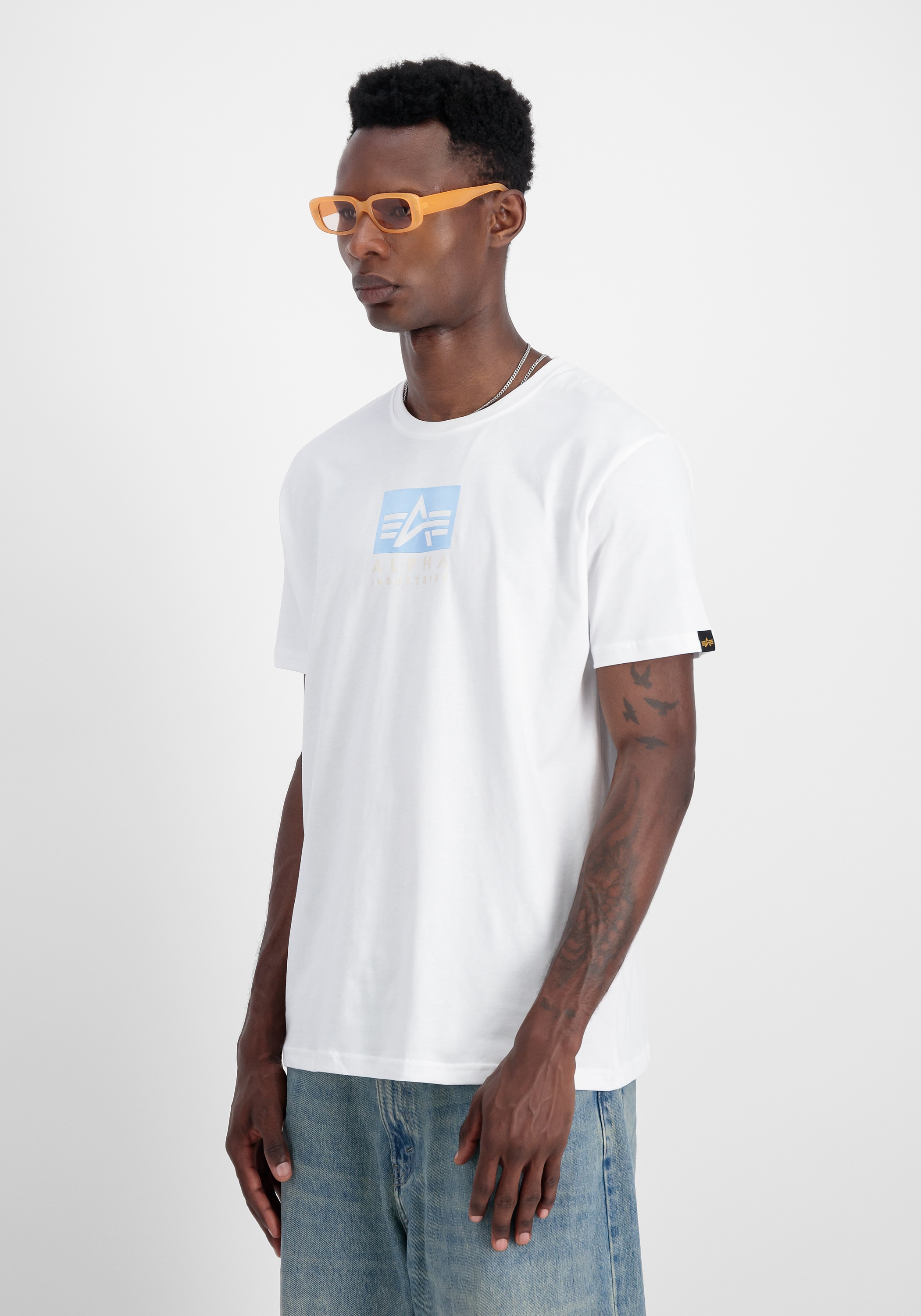 Alpha Industries T-Shirt »Alpha Industries Men - T-Shirts Satin Logo T-Shirt«