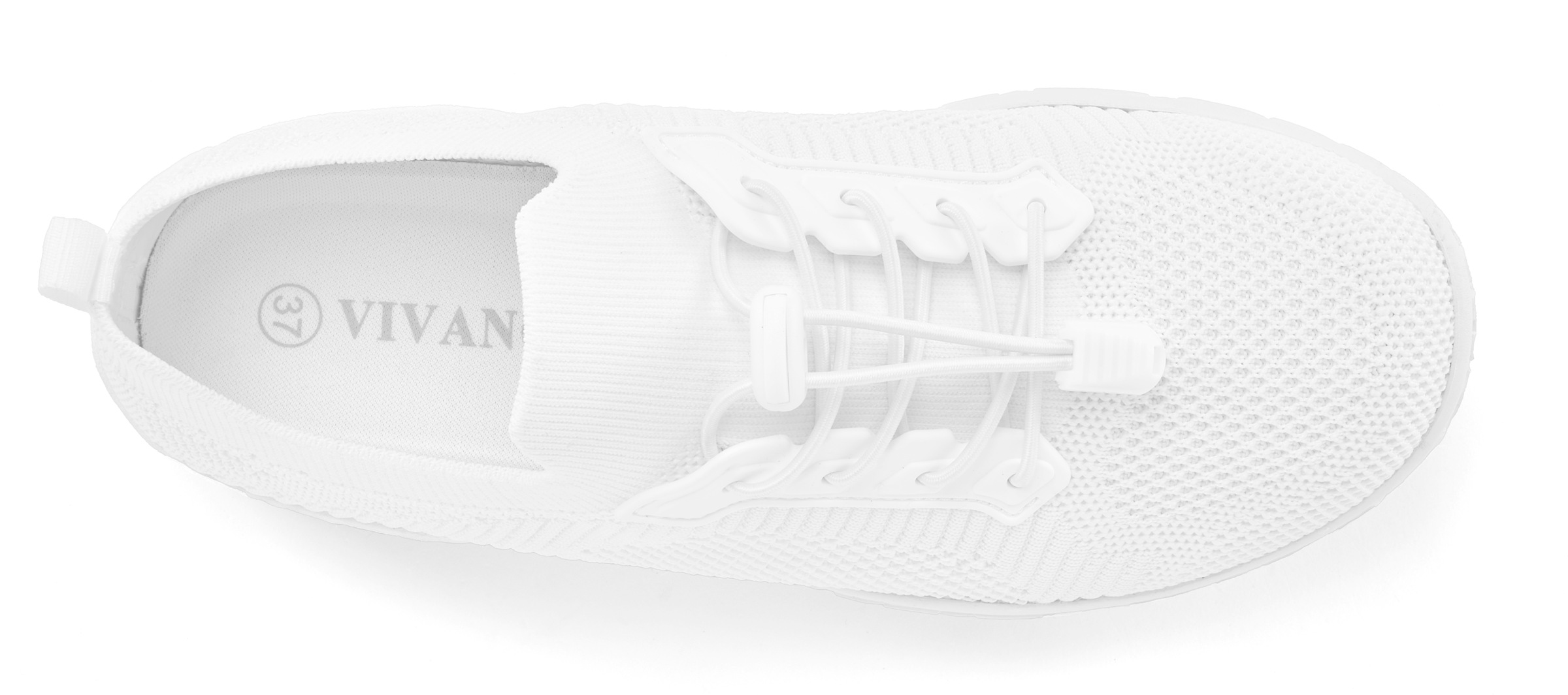 Vivance Sneaker »Halbschuh, Freizeitschuh«, mit Kordelzug und elastischen Schnürbändern VEGAN