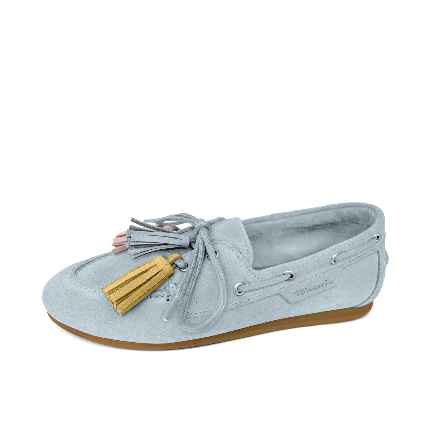 Image of Tamaris Bootsschuh Slipper, Schlupfschuh, mit farbigen Quasten