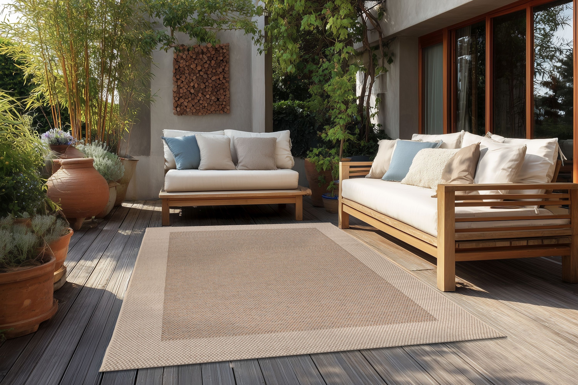 Image of Kayoom Teppich "Tribal 425" rechteckig 6 mm Höhe Kurzflor, In -und Outdoor geeignet