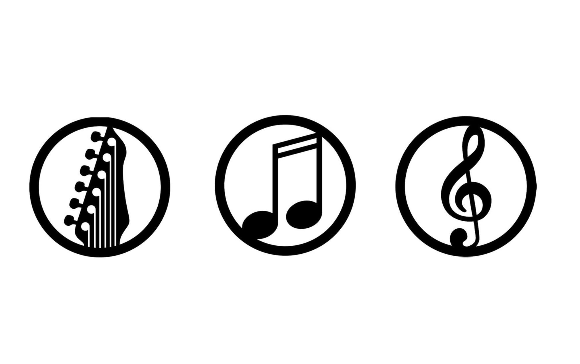Image of Wanddekoobjekt "Wallxpert Just Music 3-teilig, 25 cm"