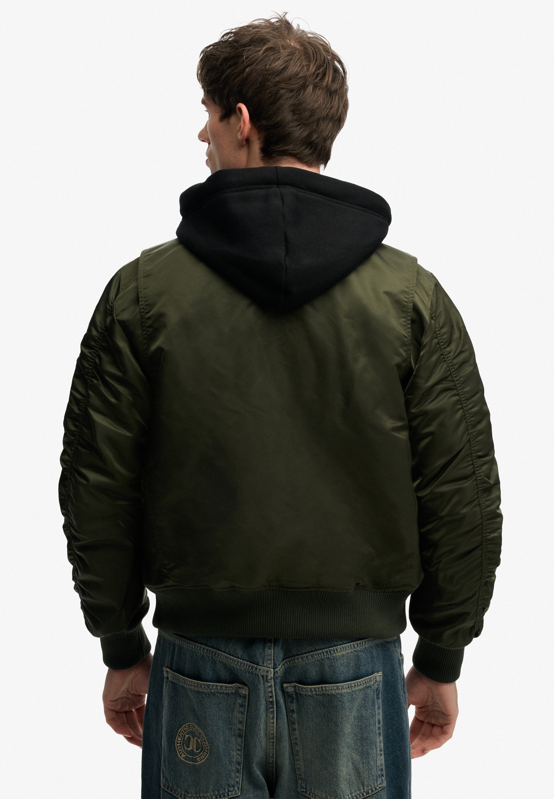 Superdry Parka »HOODED MA1 BOMBER JKT« mit Kapuze