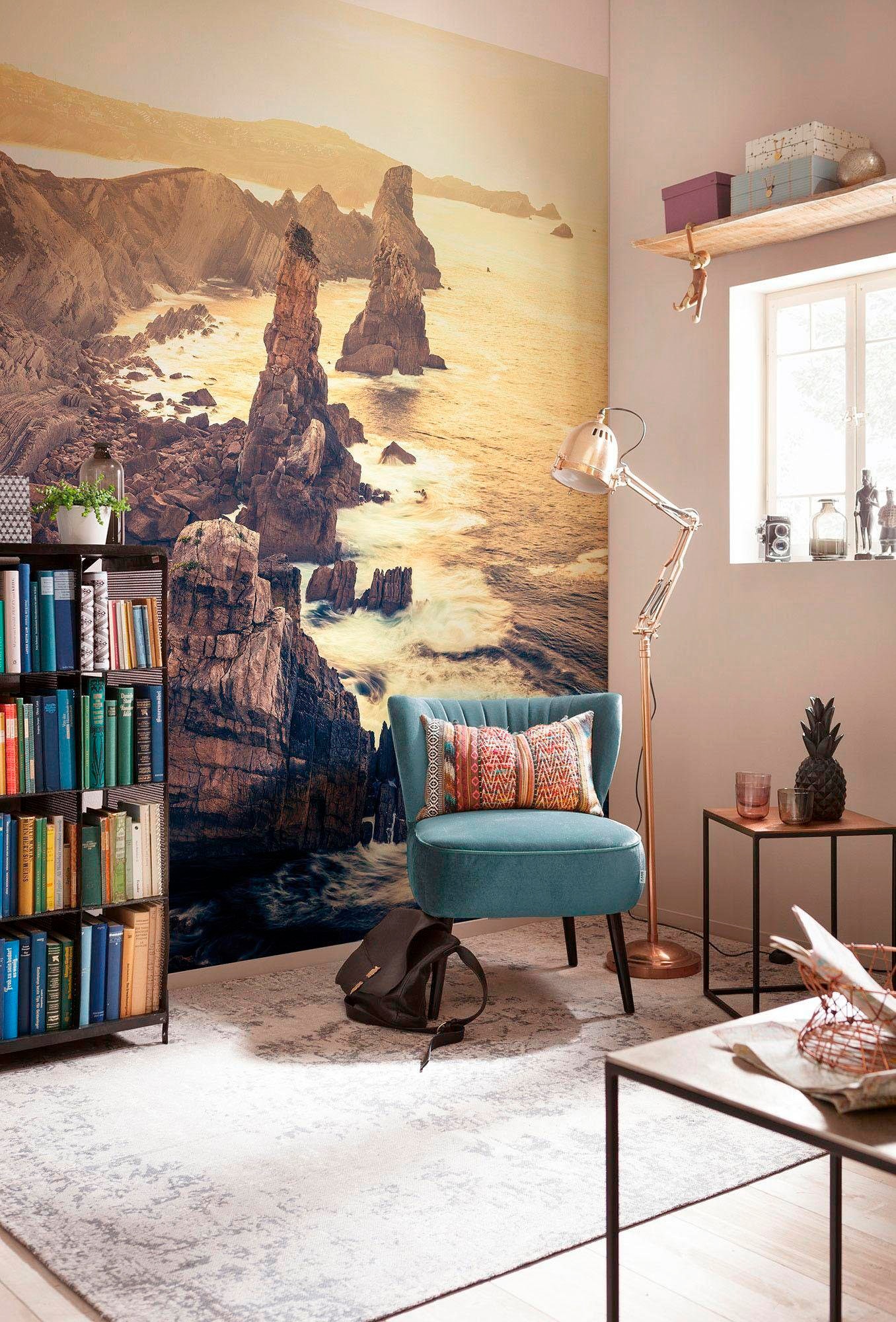 Komar Vliestapete »Digitaldruck Vlies -  Pillar Parade - Grösse 200 x 250 cm« bedruckt glatt Wohnzimmer, Schlafzimmer