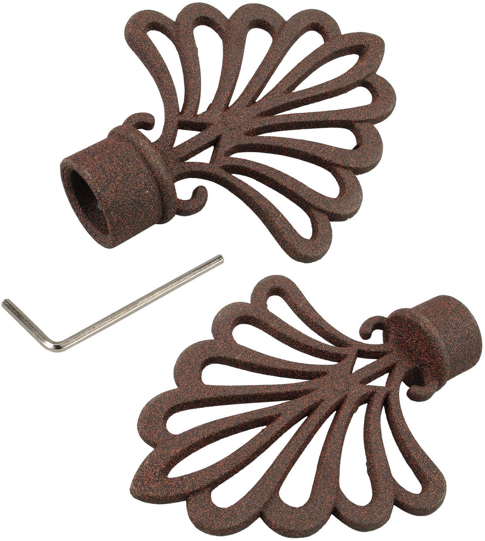 Liedeco Embout de tringle à rideaux »FÃ¤cher« für Gardinenstangen Ø 16 mm