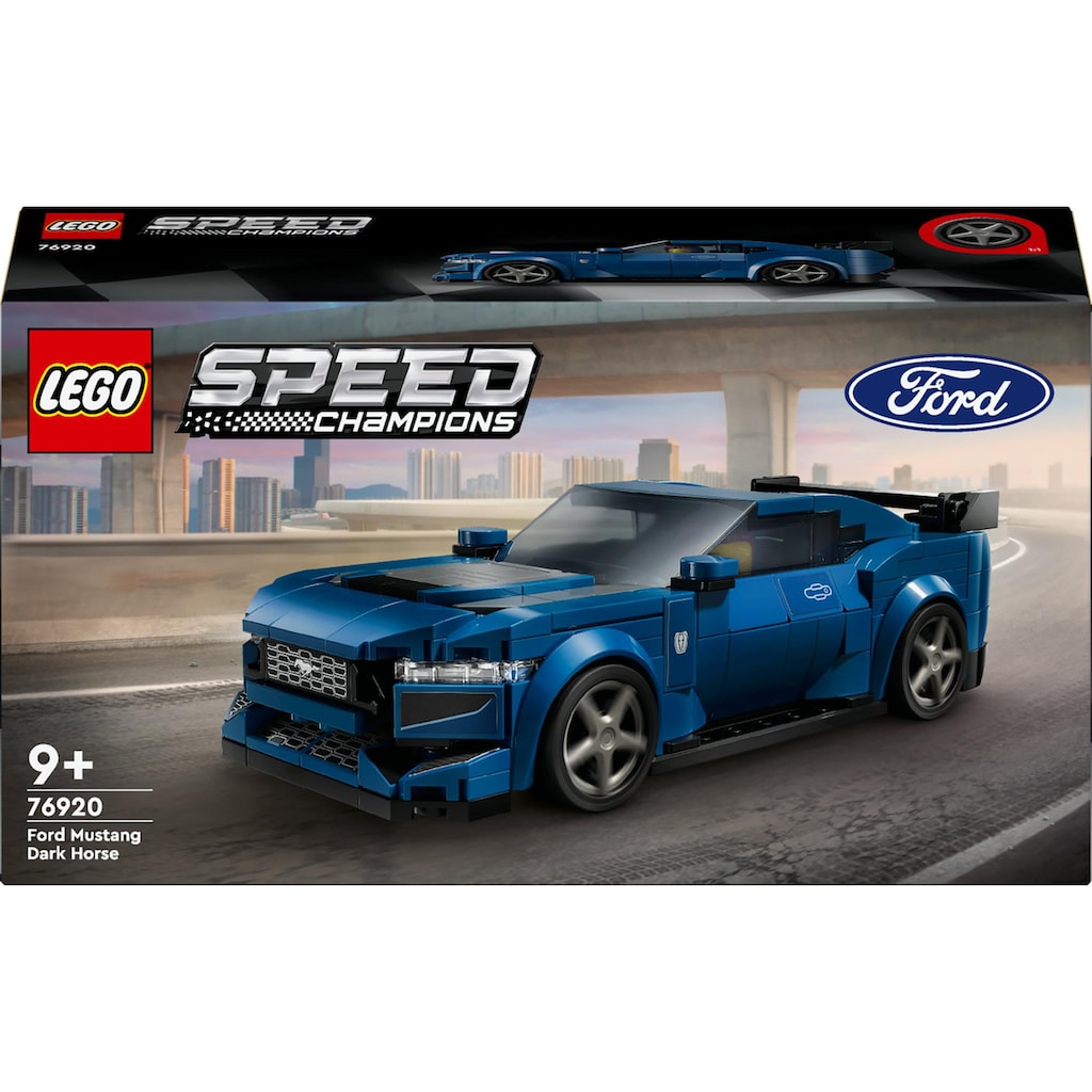 LEGO® Spielbausteine »Speed Champions Ford Mustang Dark Horse Sportwagen 76920«, (344 St.)