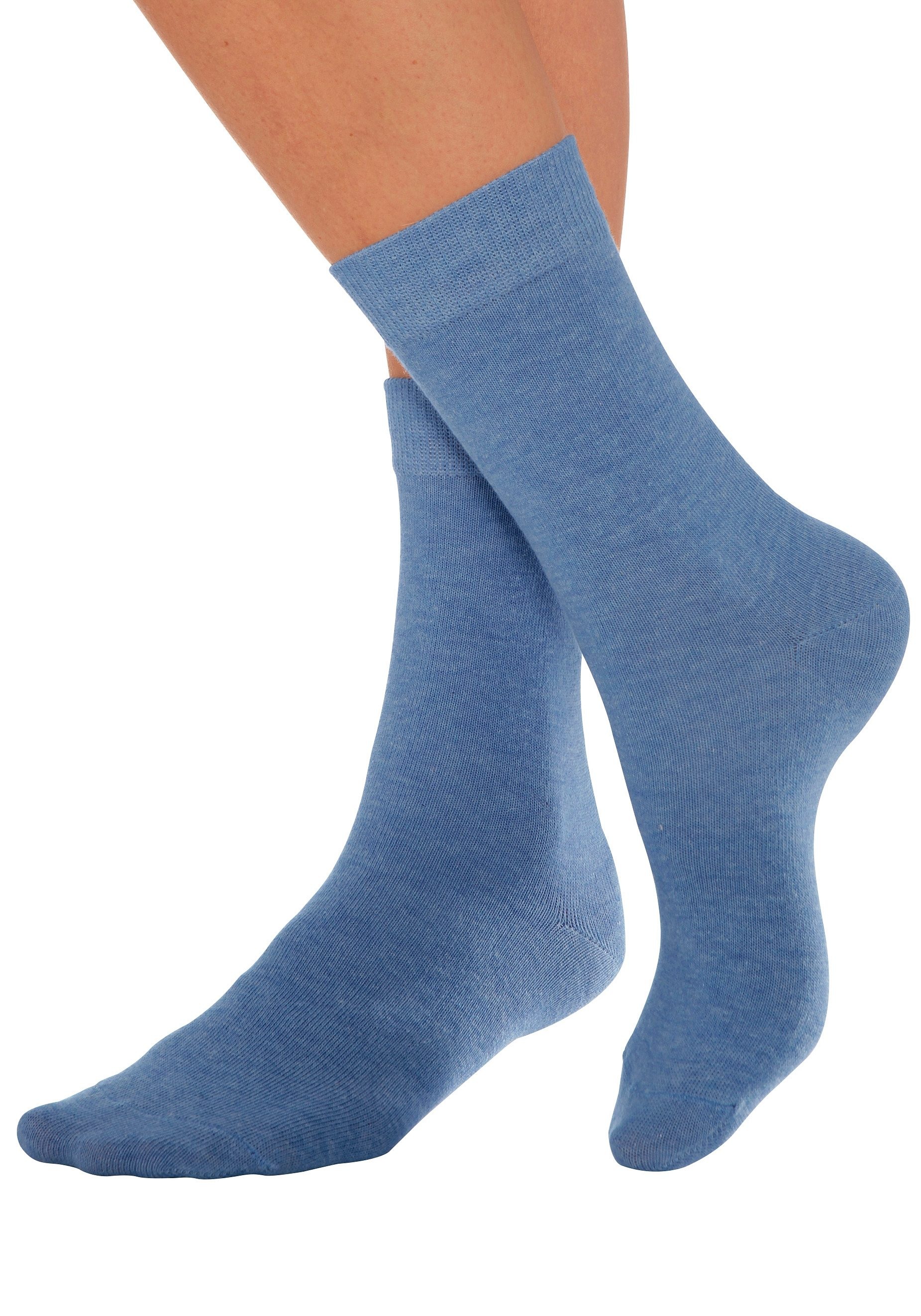 Lavana Basicsocken, (Packung, 7 Paar), mit druckfreiem Bündchen