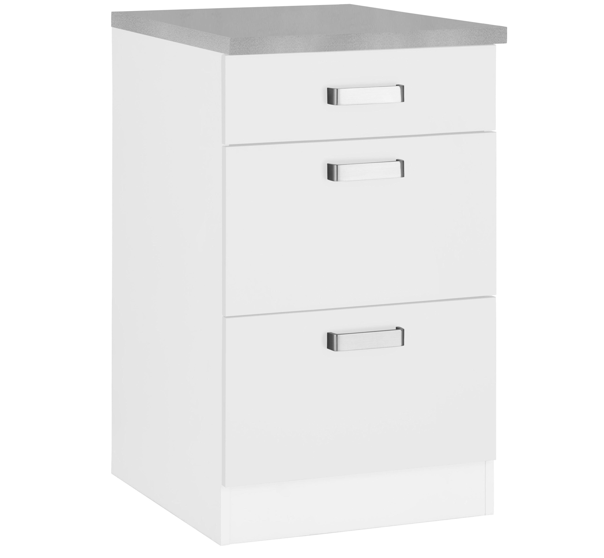 Image of wiho Küchen Unterschrank »Husum«, 50 cm breit, mit 2 grossen Auszügen bei Ackermann Versand Schweiz