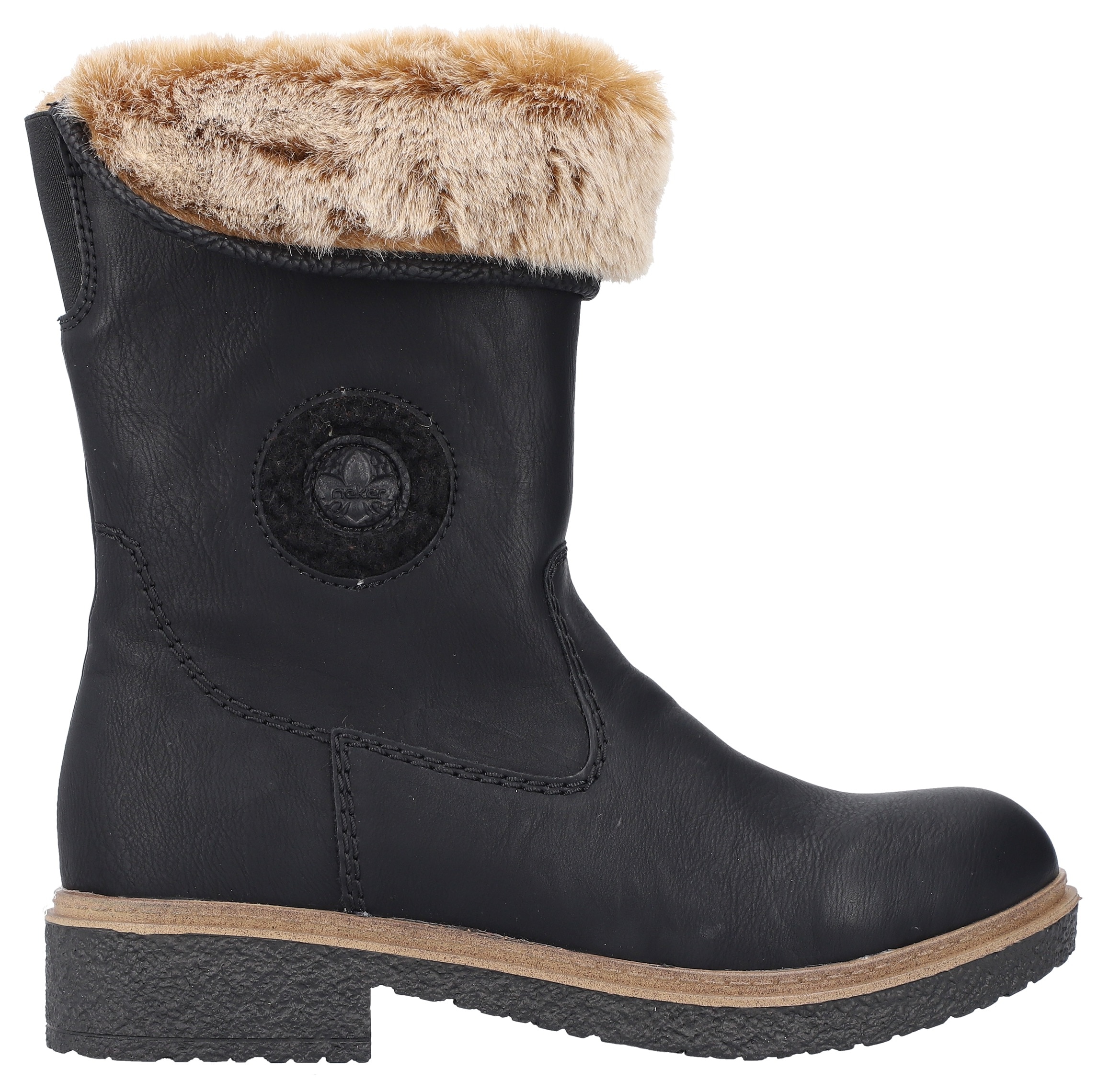 Rieker Winterstiefelette, Winterboots, Warmfutter, Blockabsatz, mit Innenreissverschluss