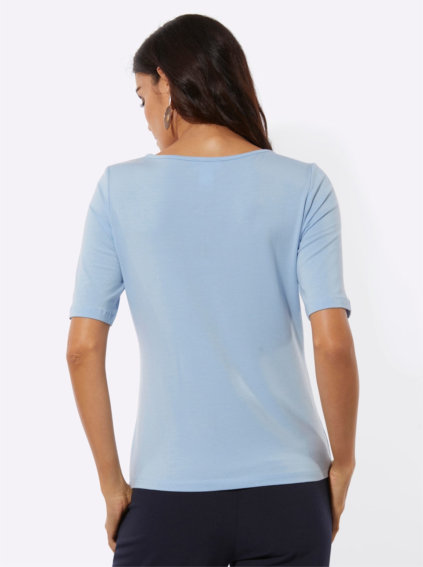 creation L Kurzarmshirt »Lyocell-Shirt« 1 tlg.