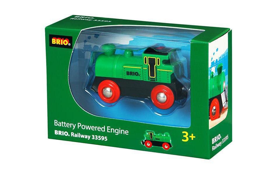 BRIO® Spielzeugeisenbahn-Lokomotive »WORLD Speedy Green Batterielok«, mit Lichtfunktion