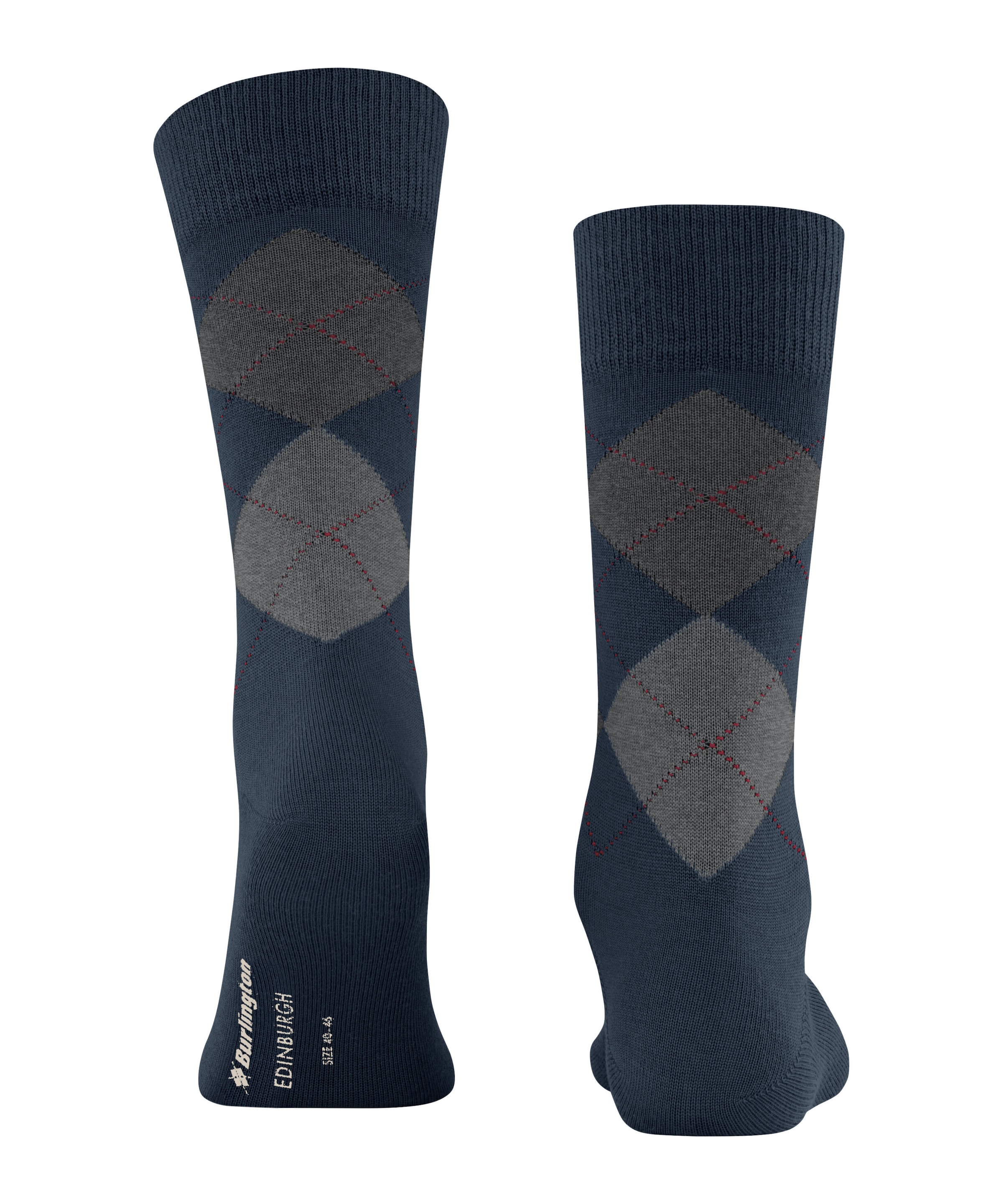 Burlington Socken »Edinburgh« Einheitsgrösse 40-46, klassisches Argyle-Muster, wärmende Wollmischung