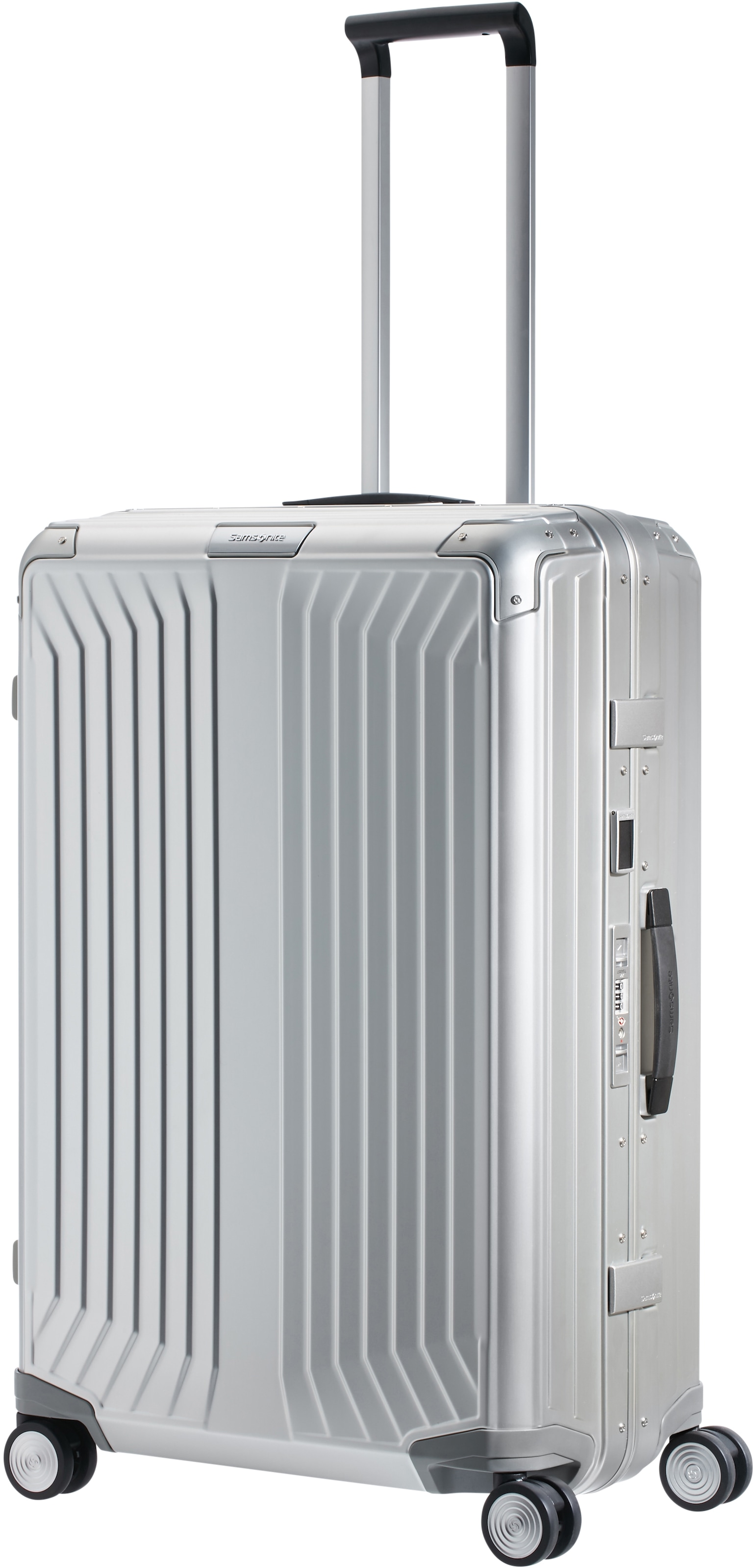 Samsonite Hartschalen-Trolley »LITE-BOX ALU«, 4 Rollen, Hartschalenkoffer Premium-Aluminium Grosser-Koffer TSA-Zahlenschloss