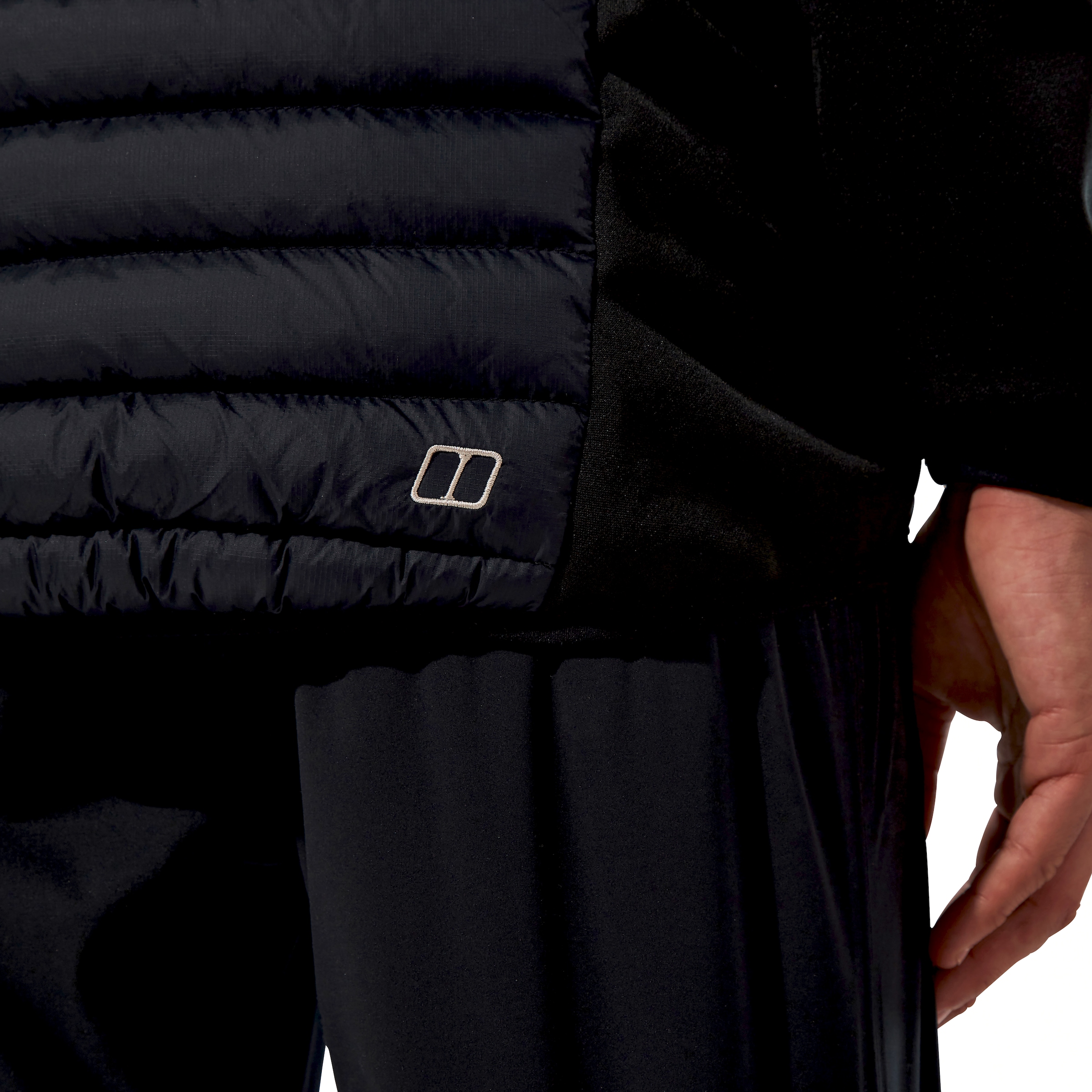 Berghaus Veste hybride »VASKYE HOODED HYBRID JACKET« avec capuche avec capuche avec protège-menton, déperlant et coupe-vent