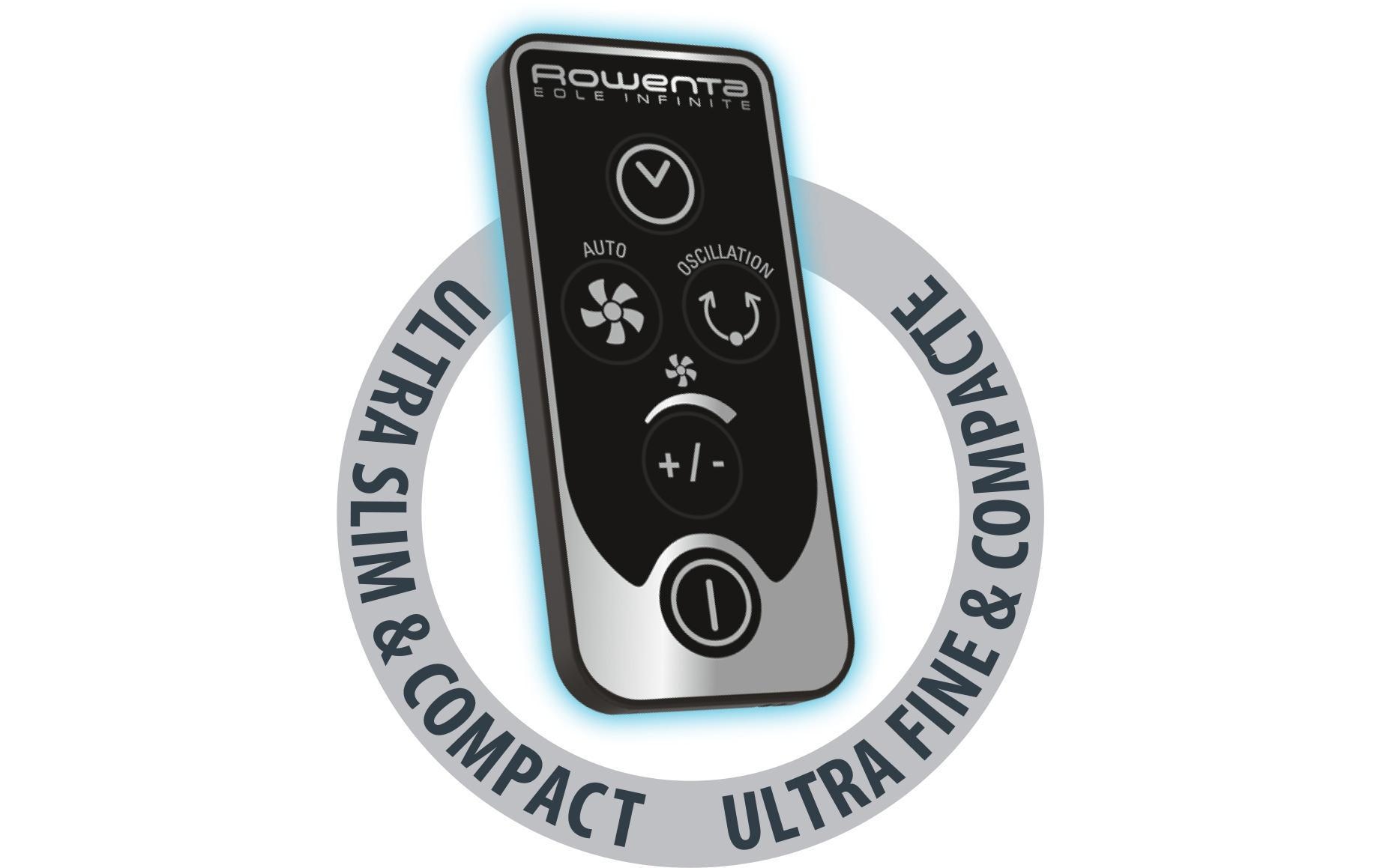 Rowenta Ventilateur de tour »Eole Infinite VU6670 Schwarz«